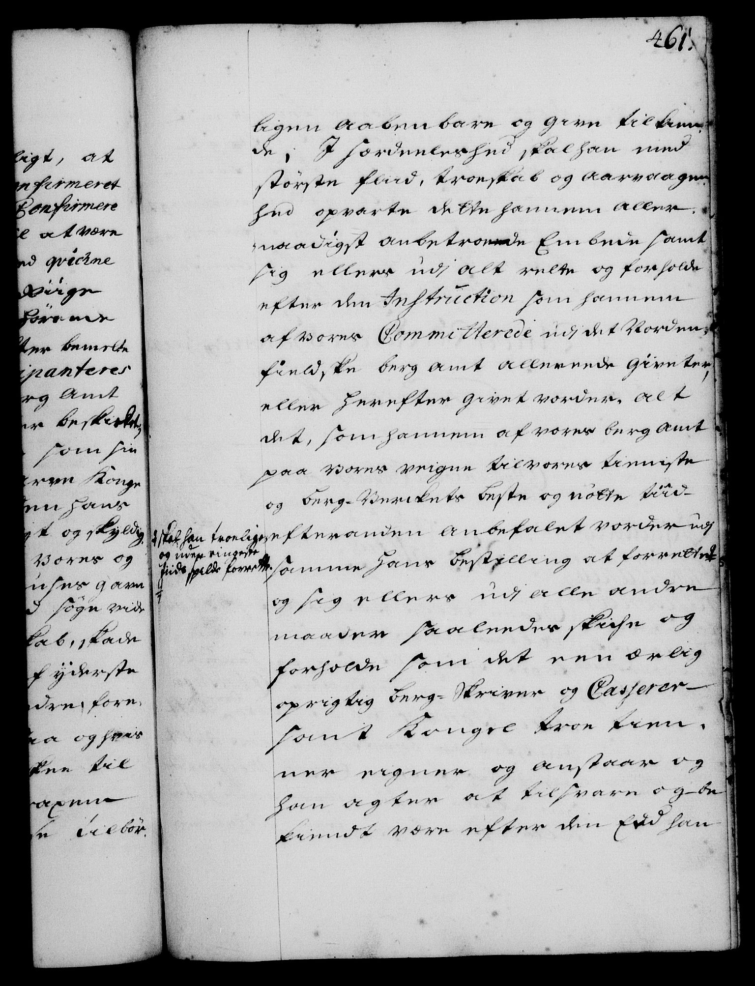 Rentekammeret, Kammerkanselliet, RA/EA-3111/G/Gg/Gge/L0001: Norsk bestallingsprotokoll med register (merket RK 53.25), 1720-1730, p. 461