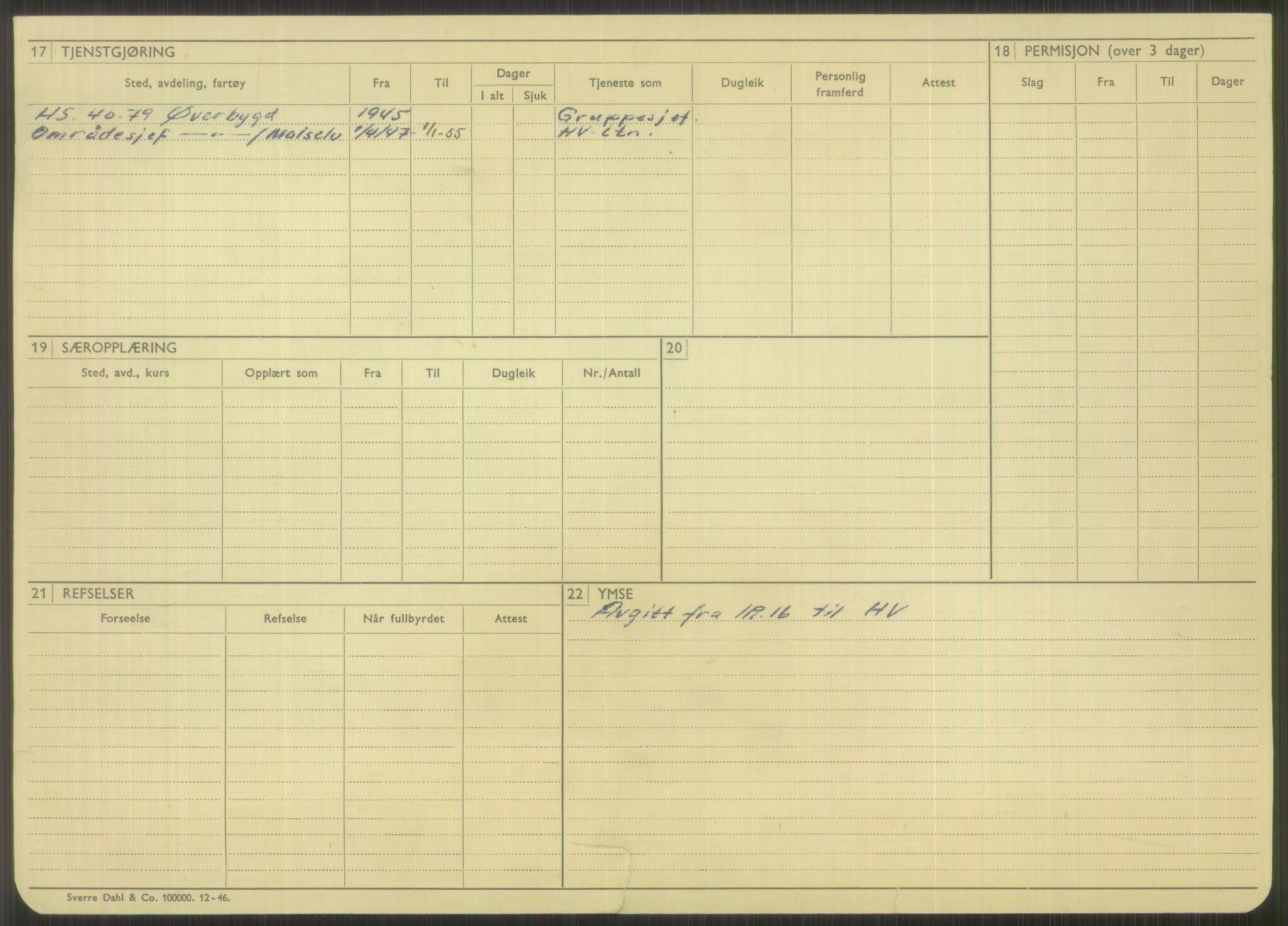 Forsvaret, Troms infanteriregiment nr. 16, AV/RA-RAFA-3146/P/Pa/L0014: Rulleblad for regimentets menige mannskaper, årsklasse 1930, 1930, p. 940