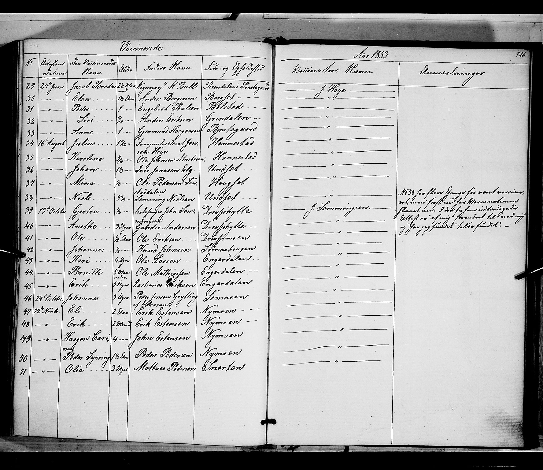 Rendalen prestekontor, AV/SAH-PREST-054/H/Ha/Haa/L0005: Parish register (official) no. 5, 1853-1866, p. 326