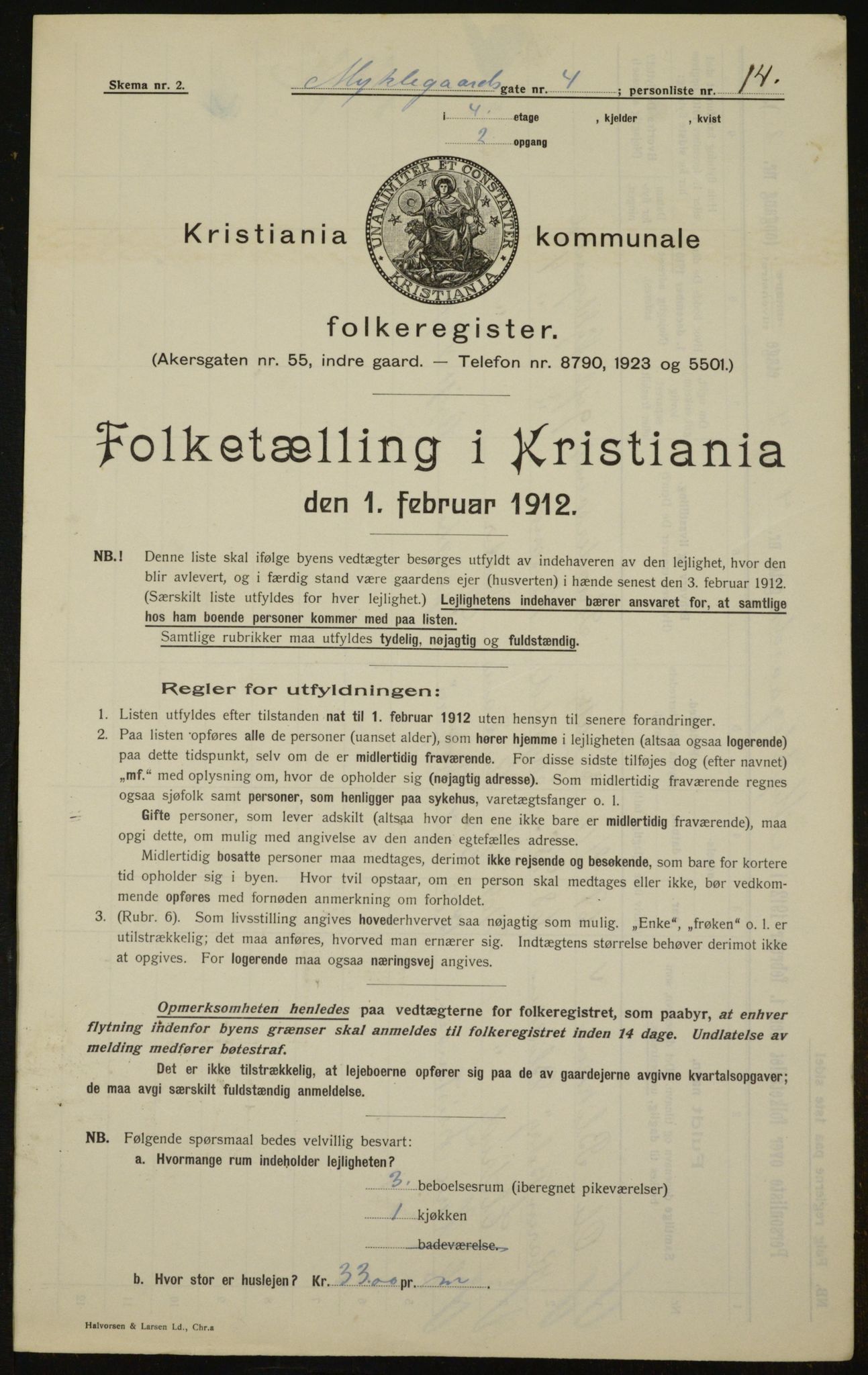 OBA, Municipal Census 1912 for Kristiania, 1912, p. 68843