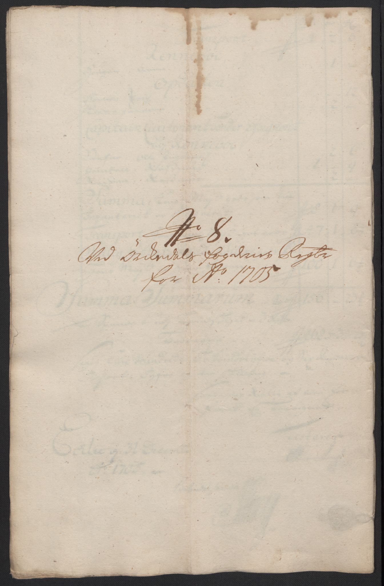 Rentekammeret inntil 1814, Reviderte regnskaper, Fogderegnskap, RA/EA-4092/R60/L3955: Fogderegnskap Orkdal og Gauldal, 1705, p. 154