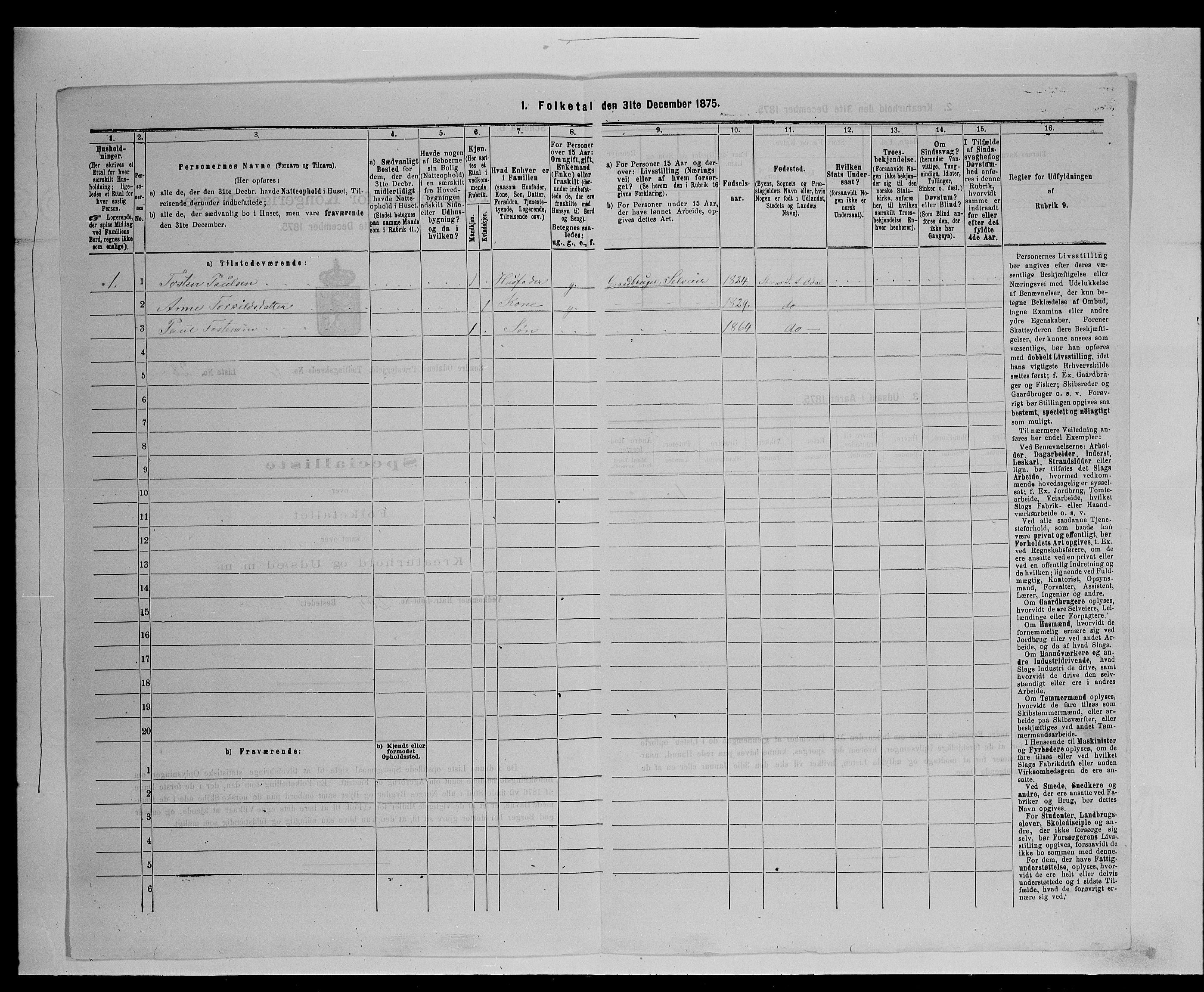 SAH, 1875 census for 0419P Sør-Odal, 1875, p. 652