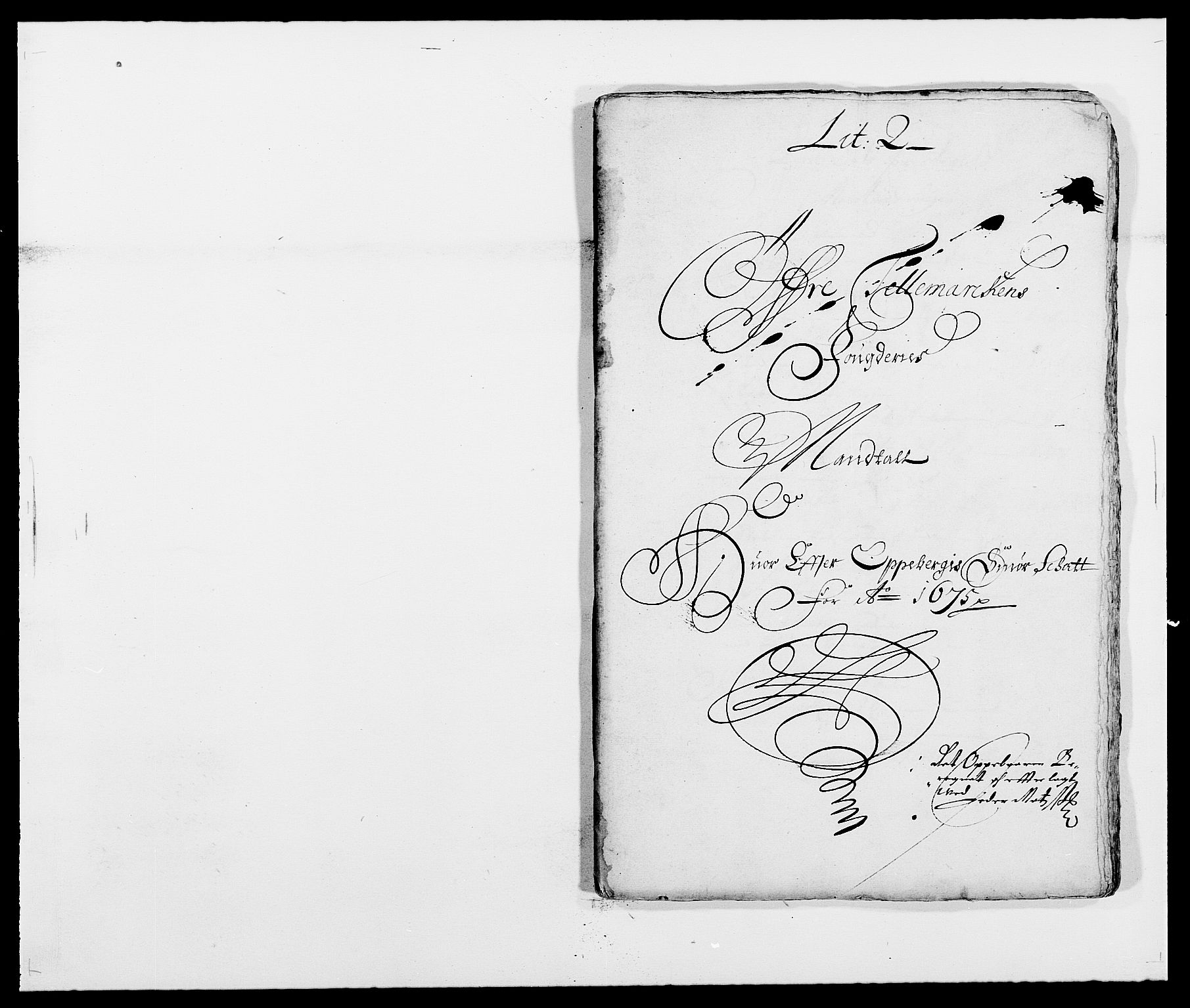 Rentekammeret inntil 1814, Reviderte regnskaper, Fogderegnskap, RA/EA-4092/R35/L2064: Fogderegnskap Øvre og Nedre Telemark, 1675, p. 160