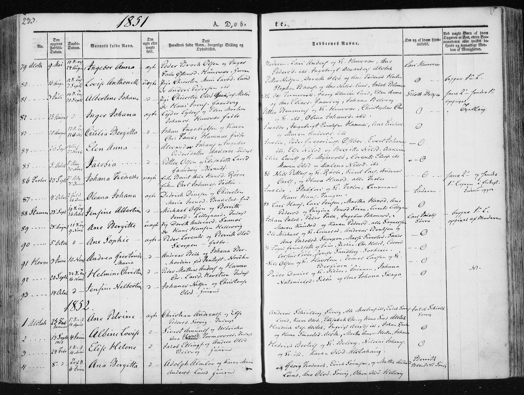 Ministerialprotokoller, klokkerbøker og fødselsregistre - Nordland, SAT/A-1459/830/L0446: Parish register (official) no. 830A10, 1831-1865, p. 233