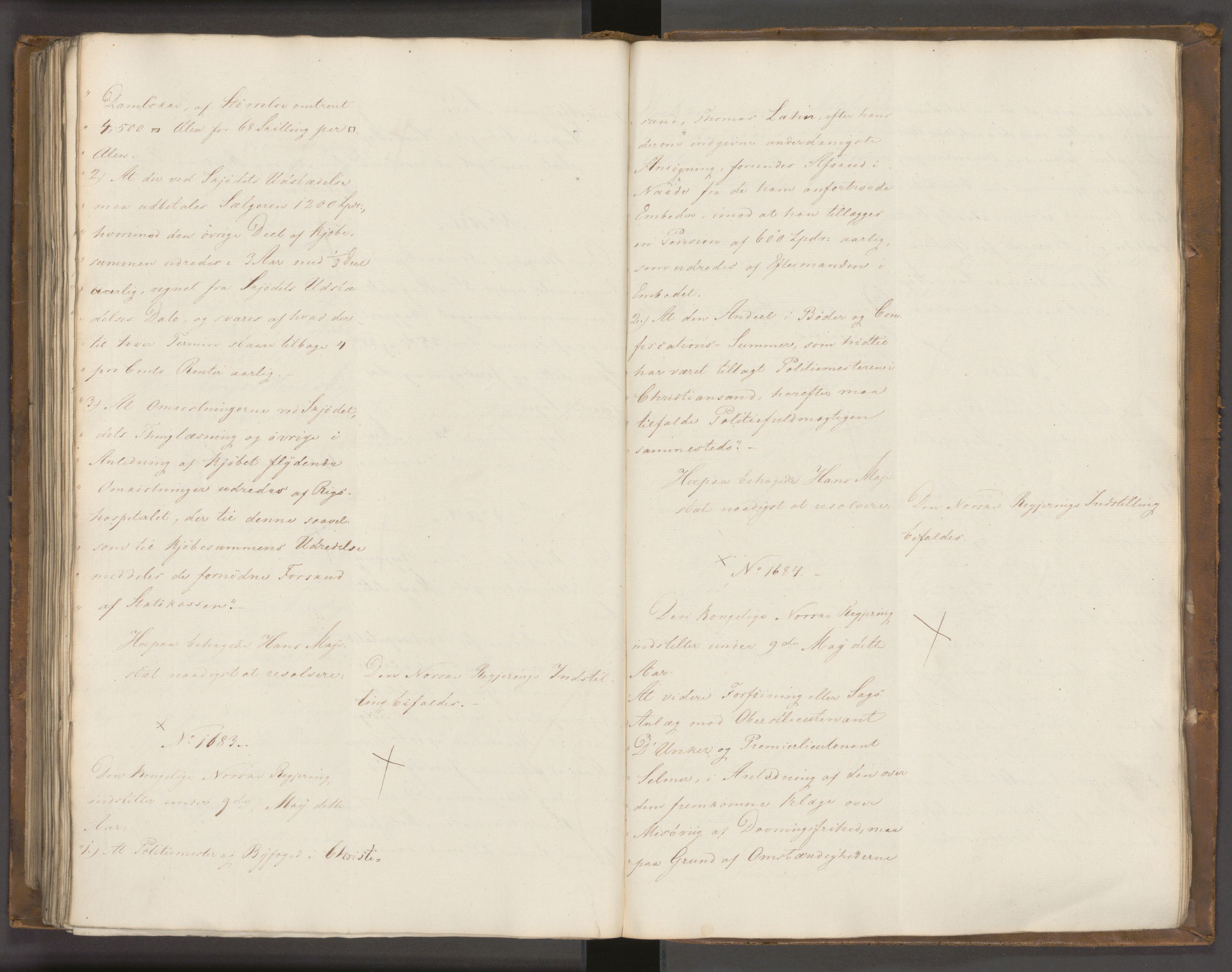 Statsrådssekretariatet, AV/RA-S-1001/A/Ab/L0022: Kgl. res. nr. 1210-1721, 1. halvår, 1826