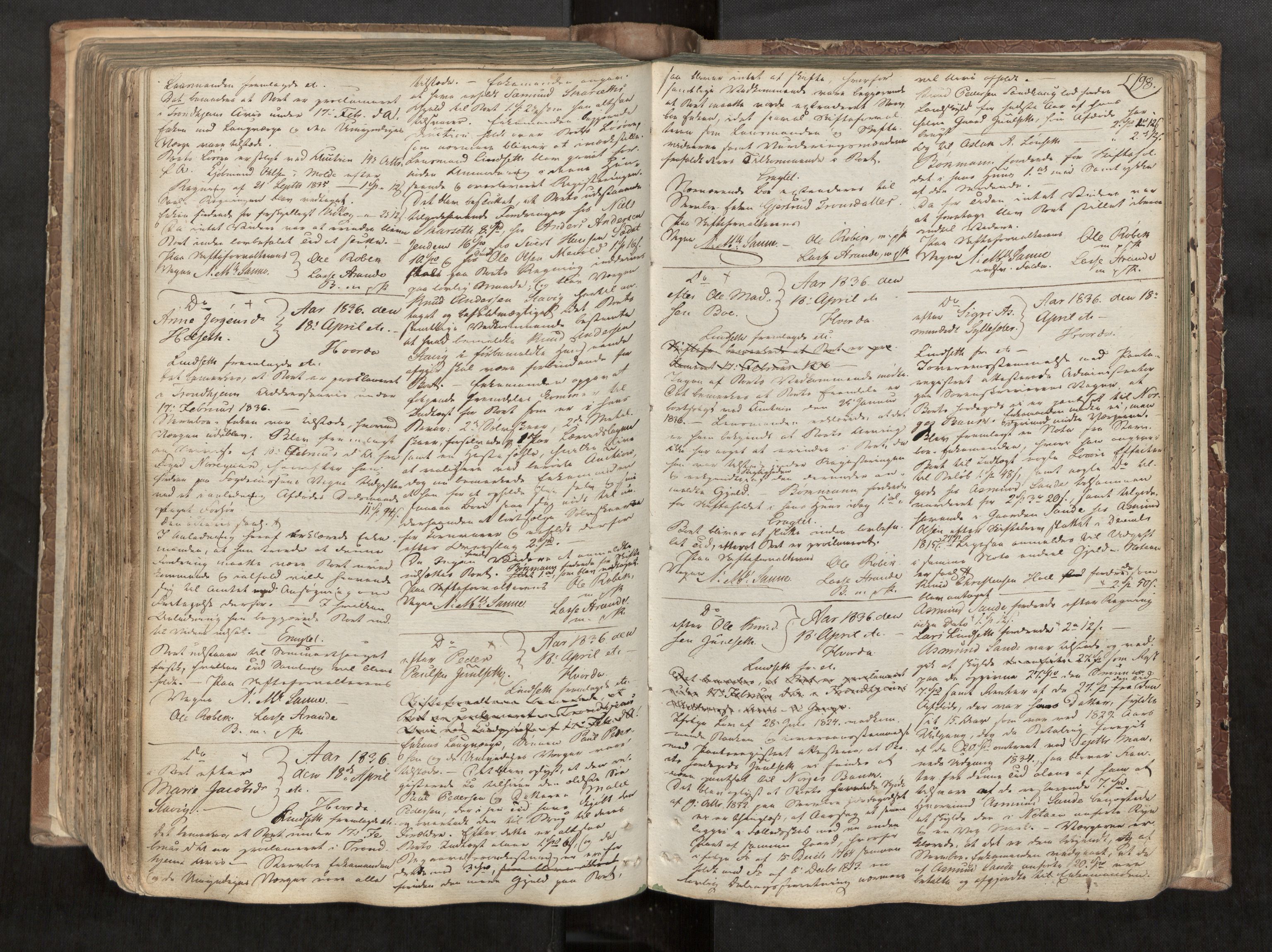 Romsdal sorenskriveri, AV/SAT-A-4149/1/3/3B/L0002: Skiftebehandlingsprotokoll, 1826-1838, p. 198