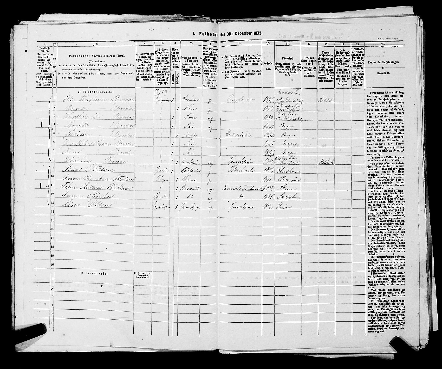 RA, 1875 census for 0301 Kristiania, 1875, p. 6509