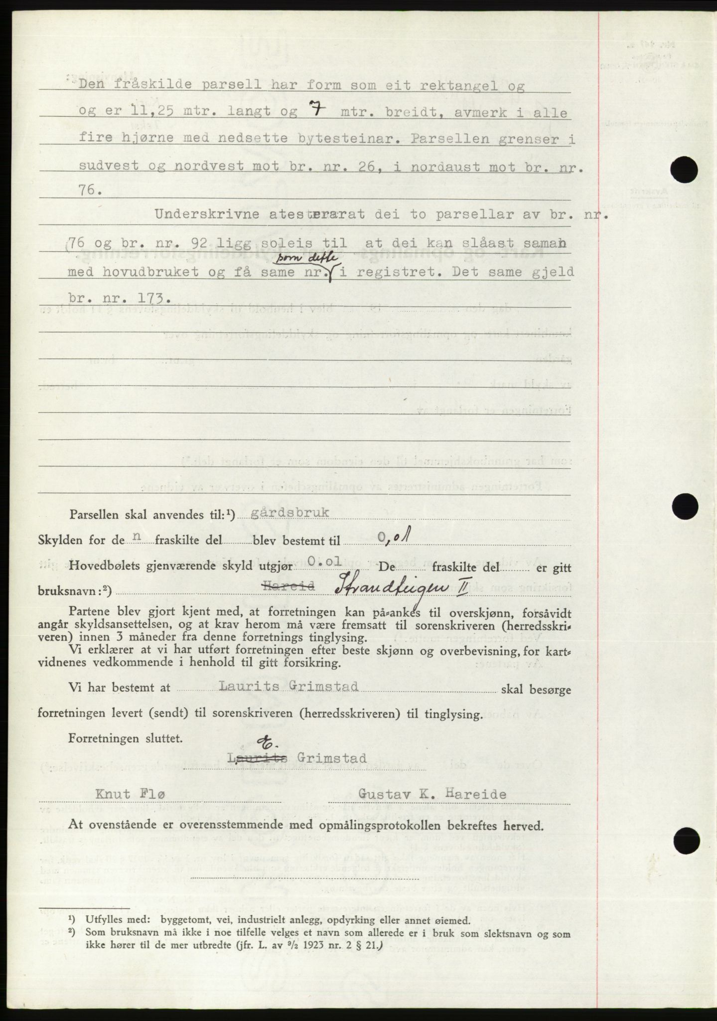 Søre Sunnmøre sorenskriveri, SAT/A-4122/1/2/2C/L0076: Mortgage book no. 2A, 1943-1944, Diary no: : 431/1944
