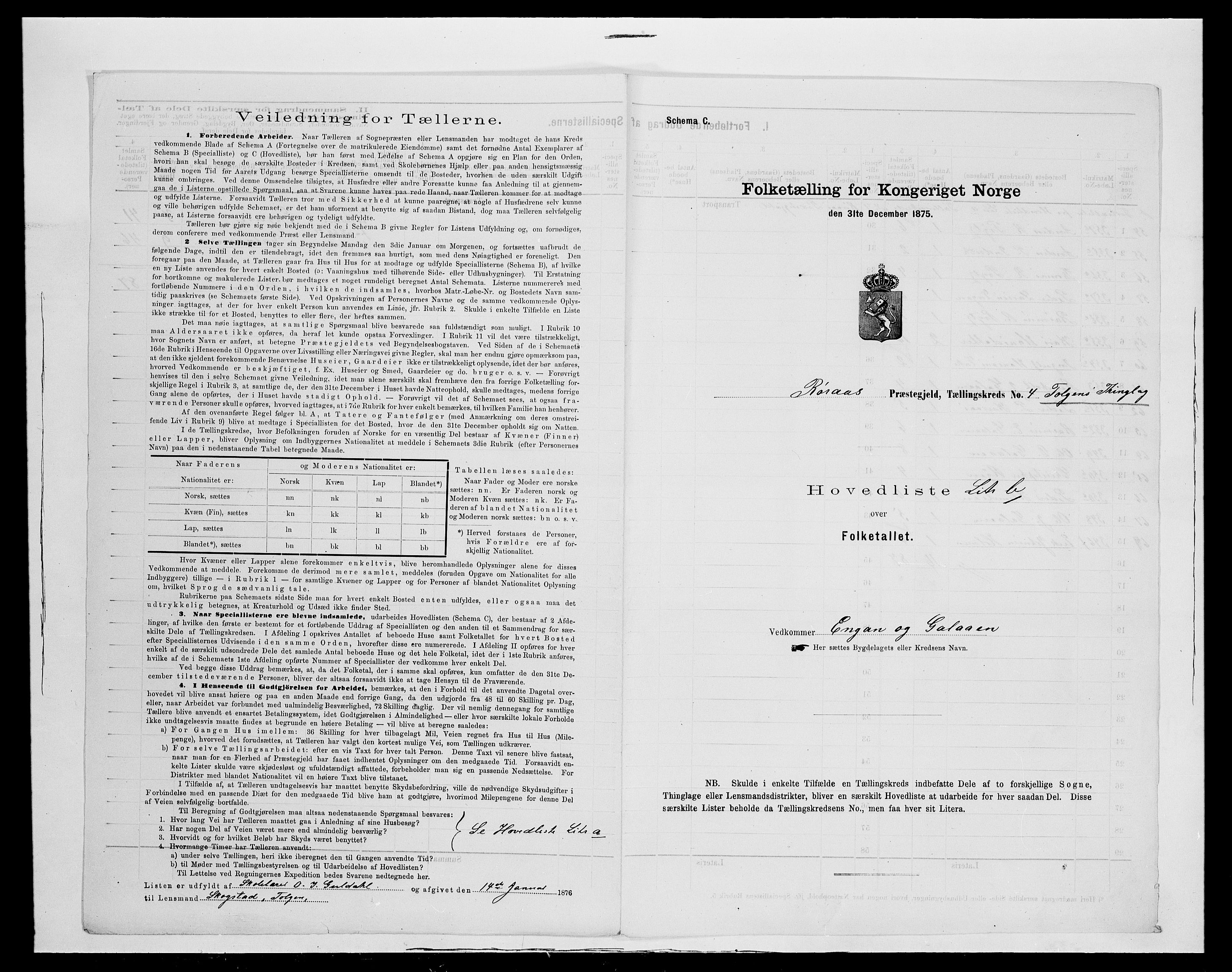 SAH, 1875 census for 0436P Tolga, 1875, p. 188