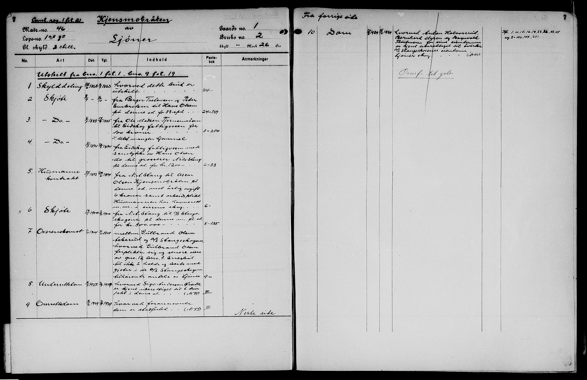 Vinger og Odal sorenskriveri, SAH/TING-022/H/Ha/Hac/Hacd/L0001: Mortgage register no. 3.1, 1932, p. 7