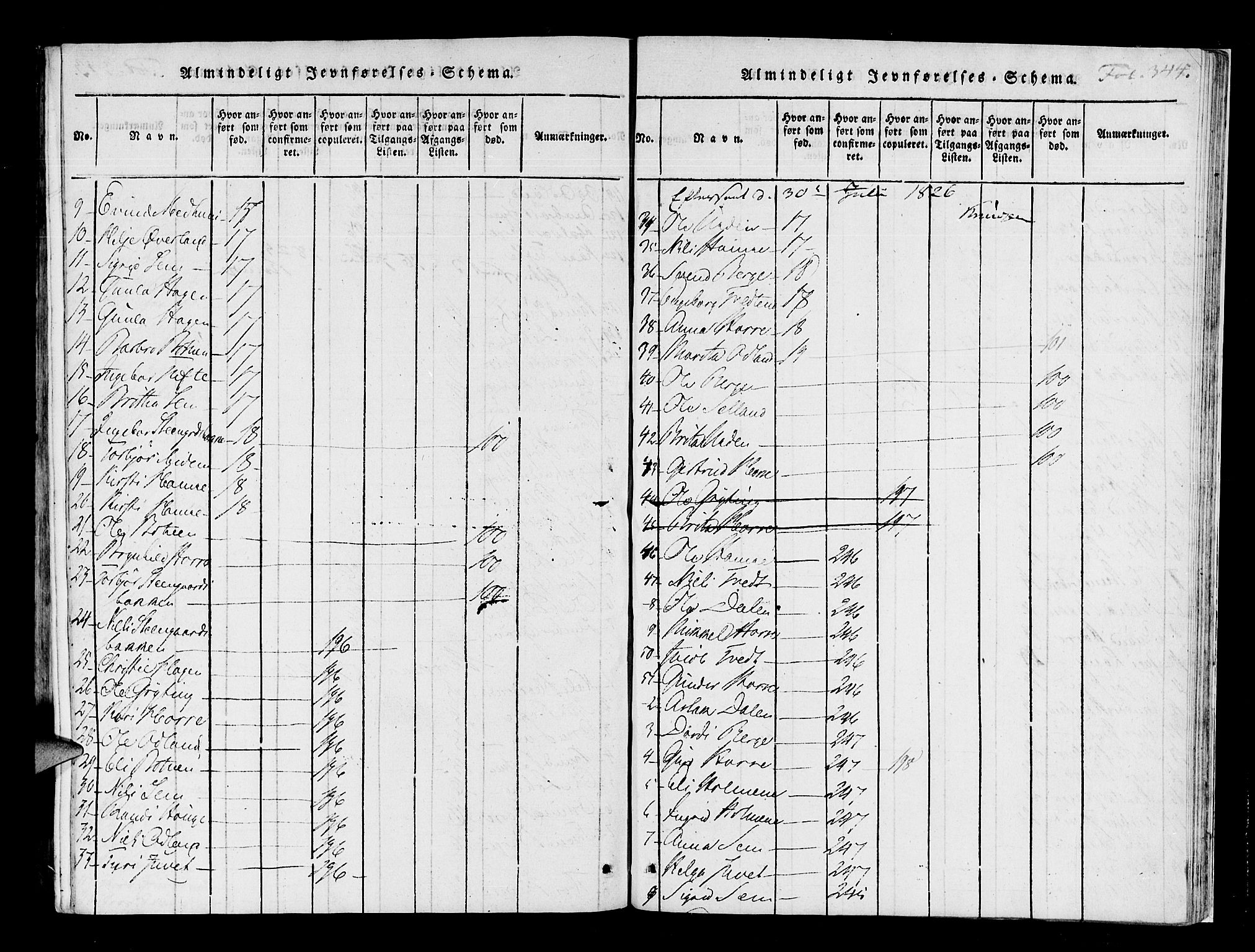 Røldal sokneprestembete, SAB/A-100247: Parish register (official) no. A 2, 1817-1856, p. 344