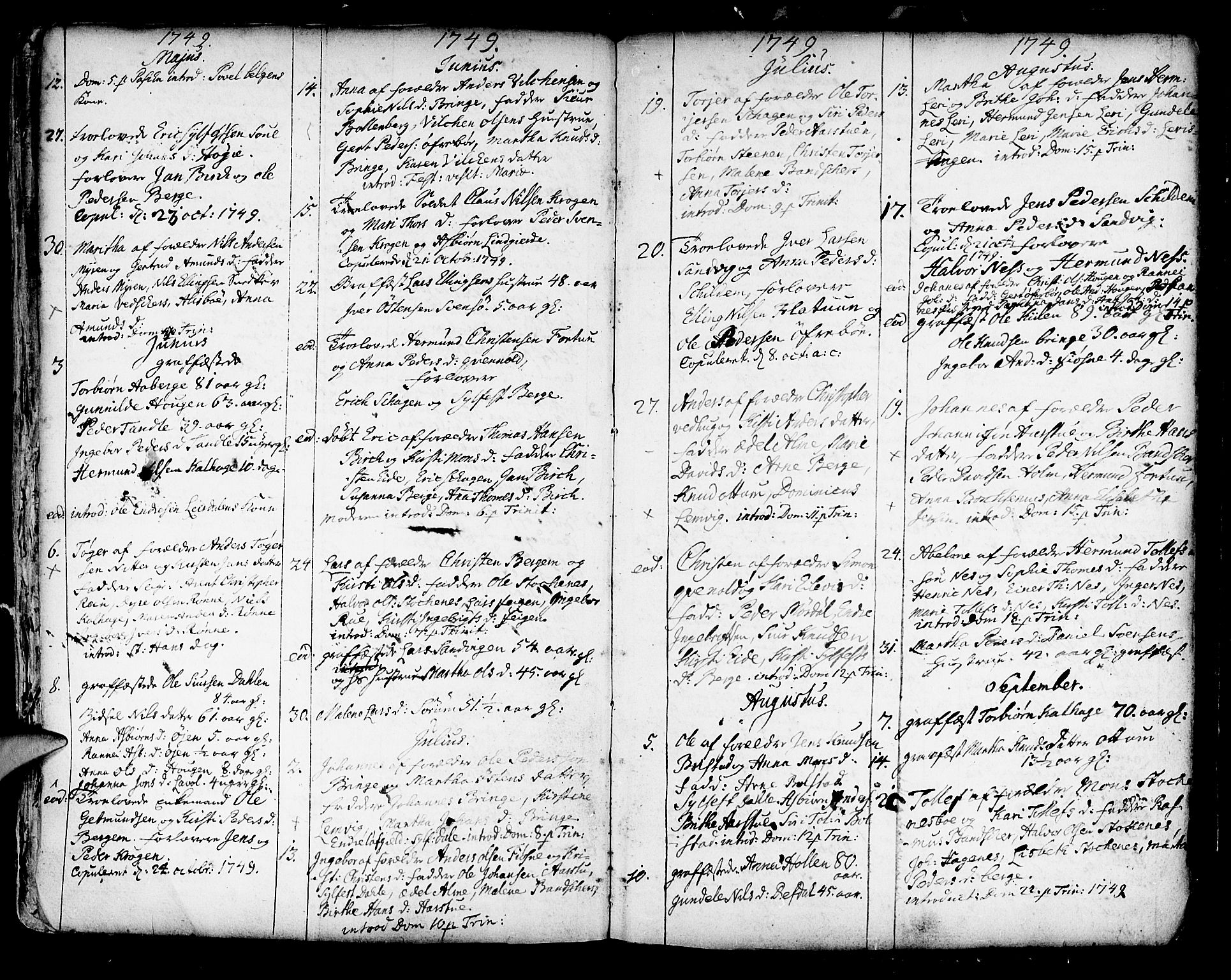 Luster sokneprestembete, SAB/A-81101/H/Haa/Haaa/L0001: Parish register (official) no. A 1, 1731-1803, p. 296