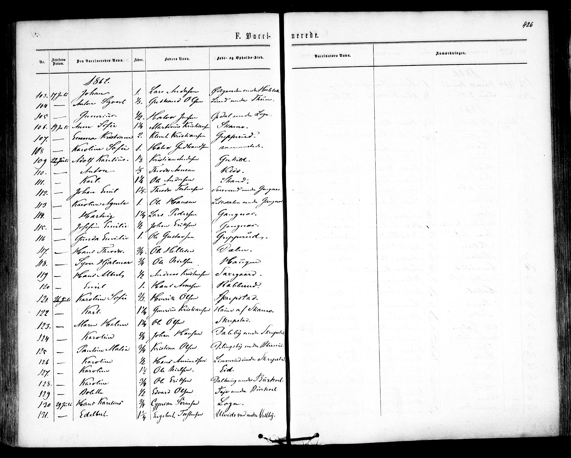 Høland prestekontor Kirkebøker, AV/SAO-A-10346a/F/Fa/L0011: Parish register (official) no. I 11, 1862-1869, p. 426