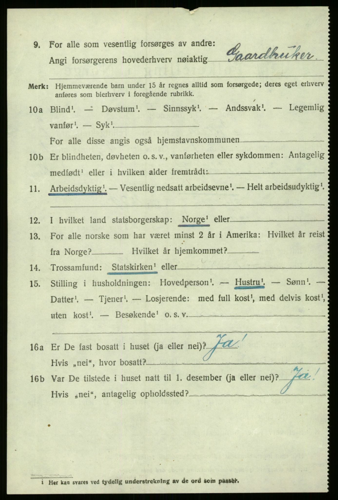 SAB, 1920 census for Fjaler, 1920, p. 4108