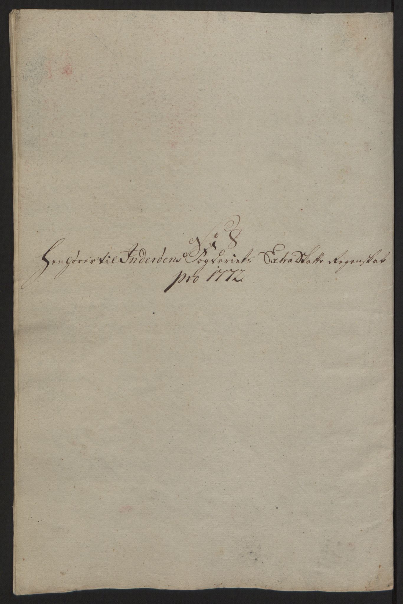 Rentekammeret inntil 1814, Reviderte regnskaper, Fogderegnskap, AV/RA-EA-4092/R63/L4420: Ekstraskatten Inderøy, 1762-1772, p. 519