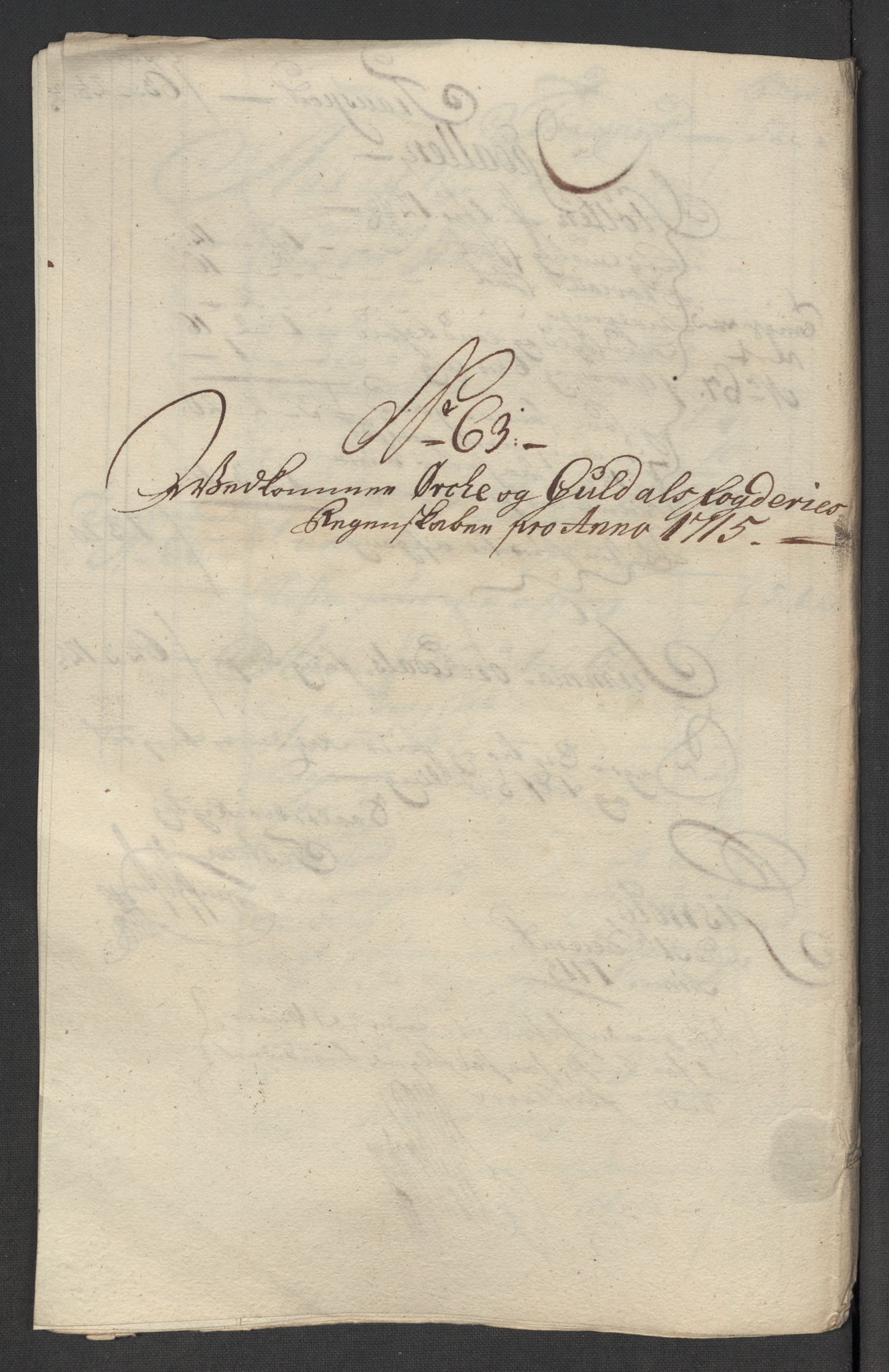 Rentekammeret inntil 1814, Reviderte regnskaper, Fogderegnskap, AV/RA-EA-4092/R60/L3966: Fogderegnskap Orkdal og Gauldal, 1715, p. 473