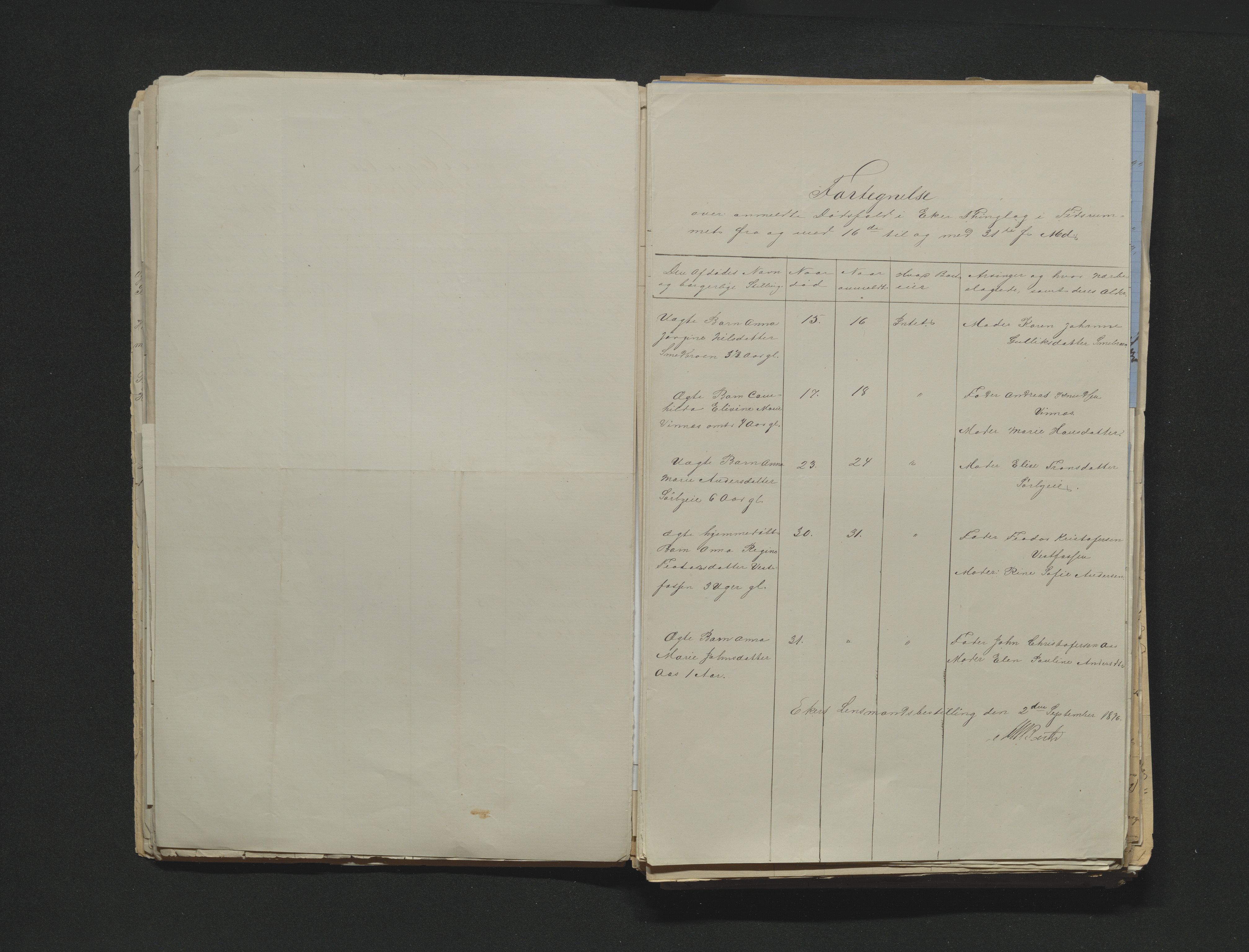 Eiker, Modum og Sigdal sorenskriveri, AV/SAKO-A-123/H/Ha/Hab/L0014: Dødsfallsmeldinger, 1874-1877, p. 390
