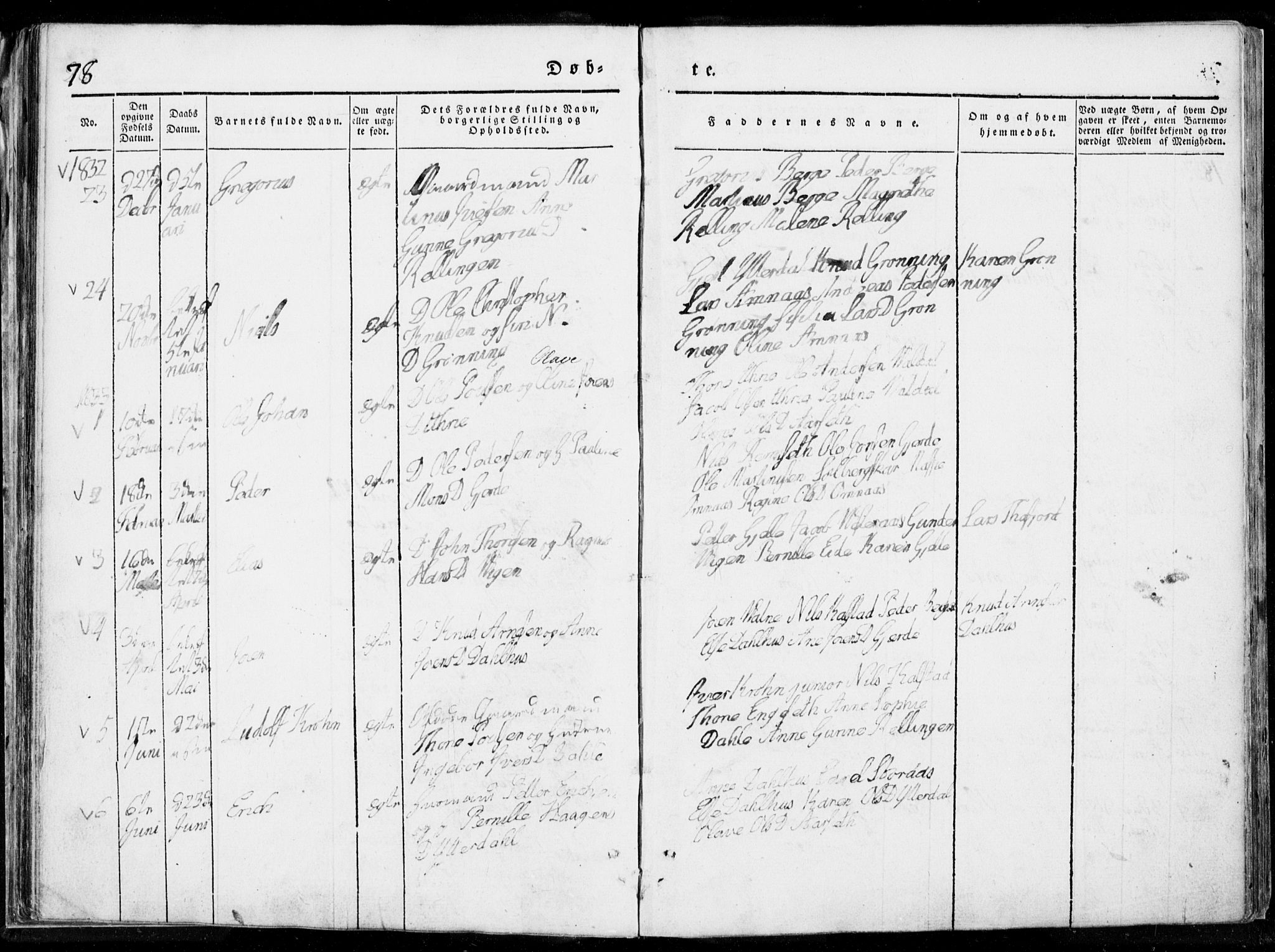 Ministerialprotokoller, klokkerbøker og fødselsregistre - Møre og Romsdal, SAT/A-1454/519/L0247: Parish register (official) no. 519A06, 1827-1846, p. 78