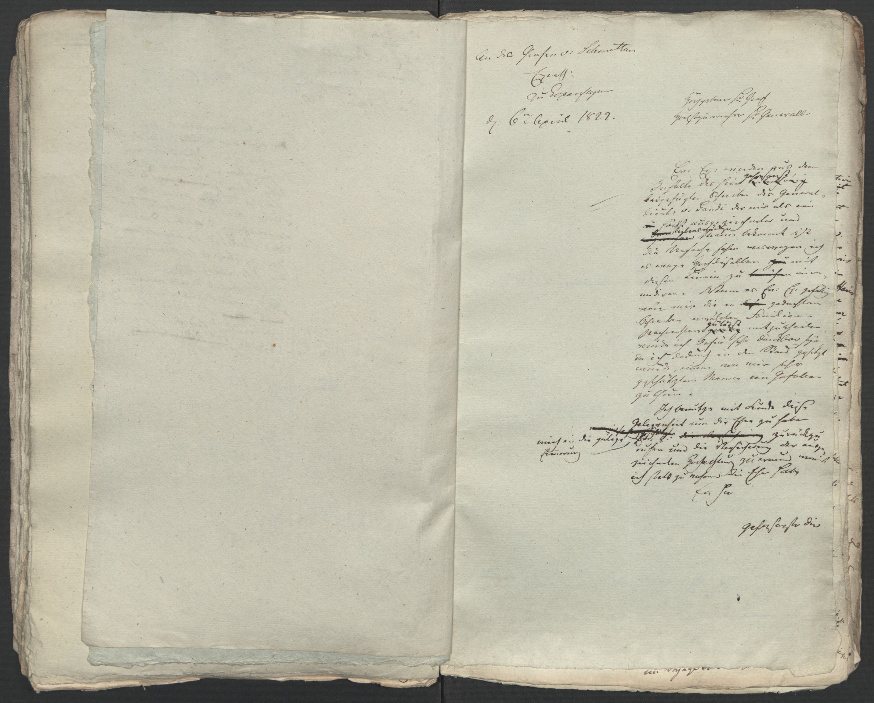 Faye, Andreas, AV/RA-PA-0015/F/Fh/L0026/0004: -- / Geheime-legationsraad Irgens-Berghs breve i consept 1817-1827, p. 34