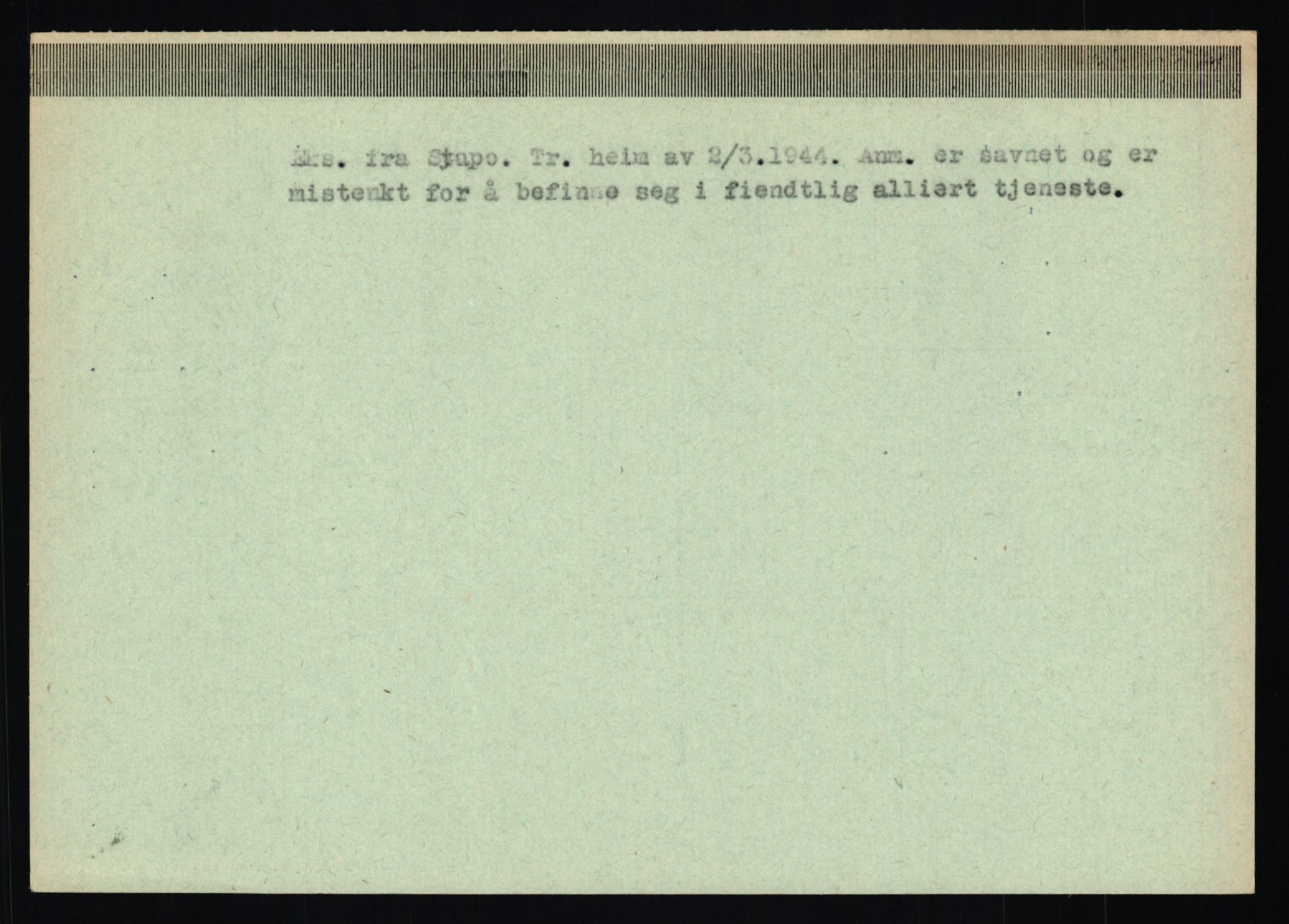 Statspolitiet - Hovedkontoret / Osloavdelingen, AV/RA-S-1329/C/Ca/L0013: Raa - Servold, 1943-1945, p. 4014