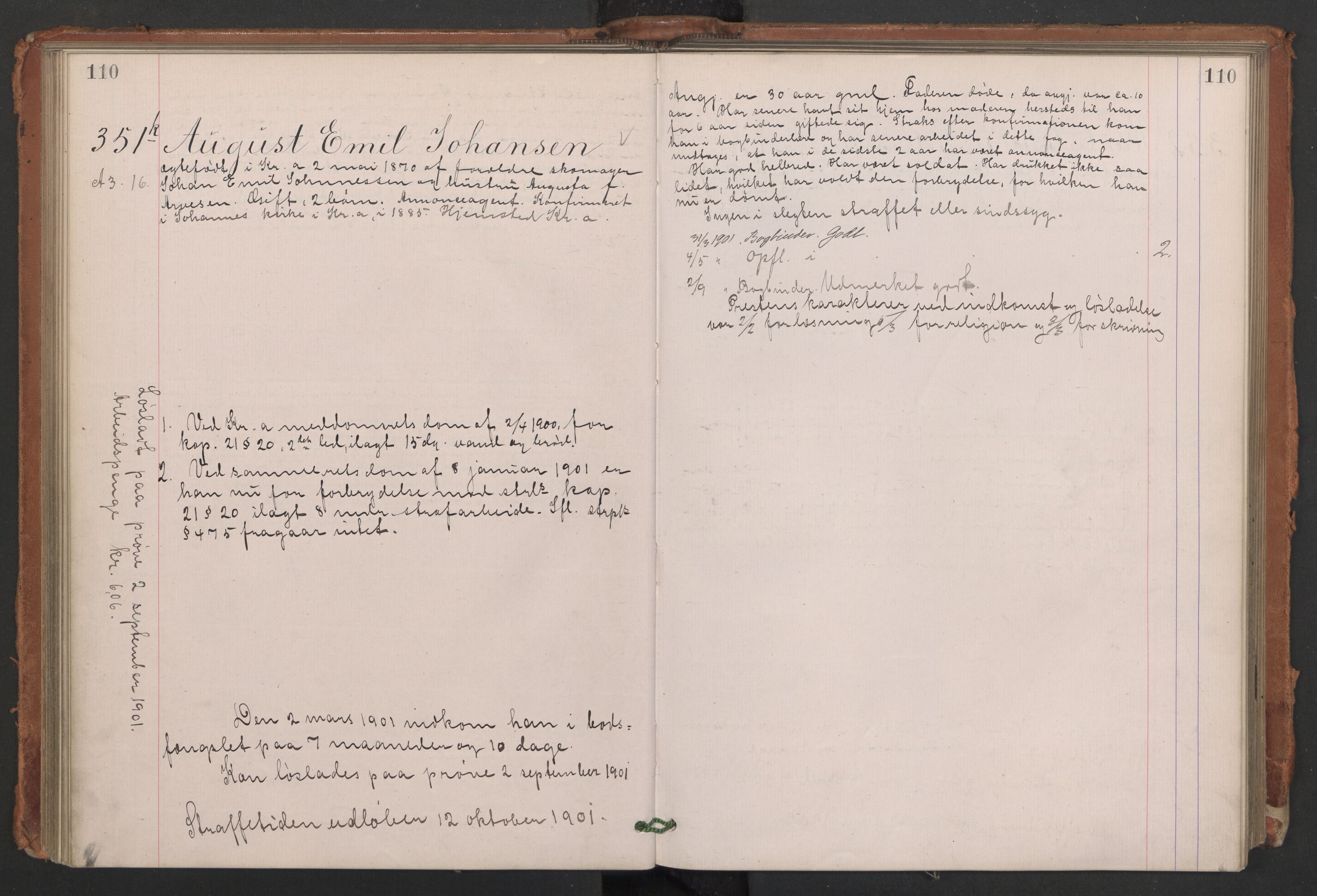 Botsfengslet, AV/RA-S-1539/D/Db/Dbb/L0035: 242k - 530k, 1900-1901, p. 110