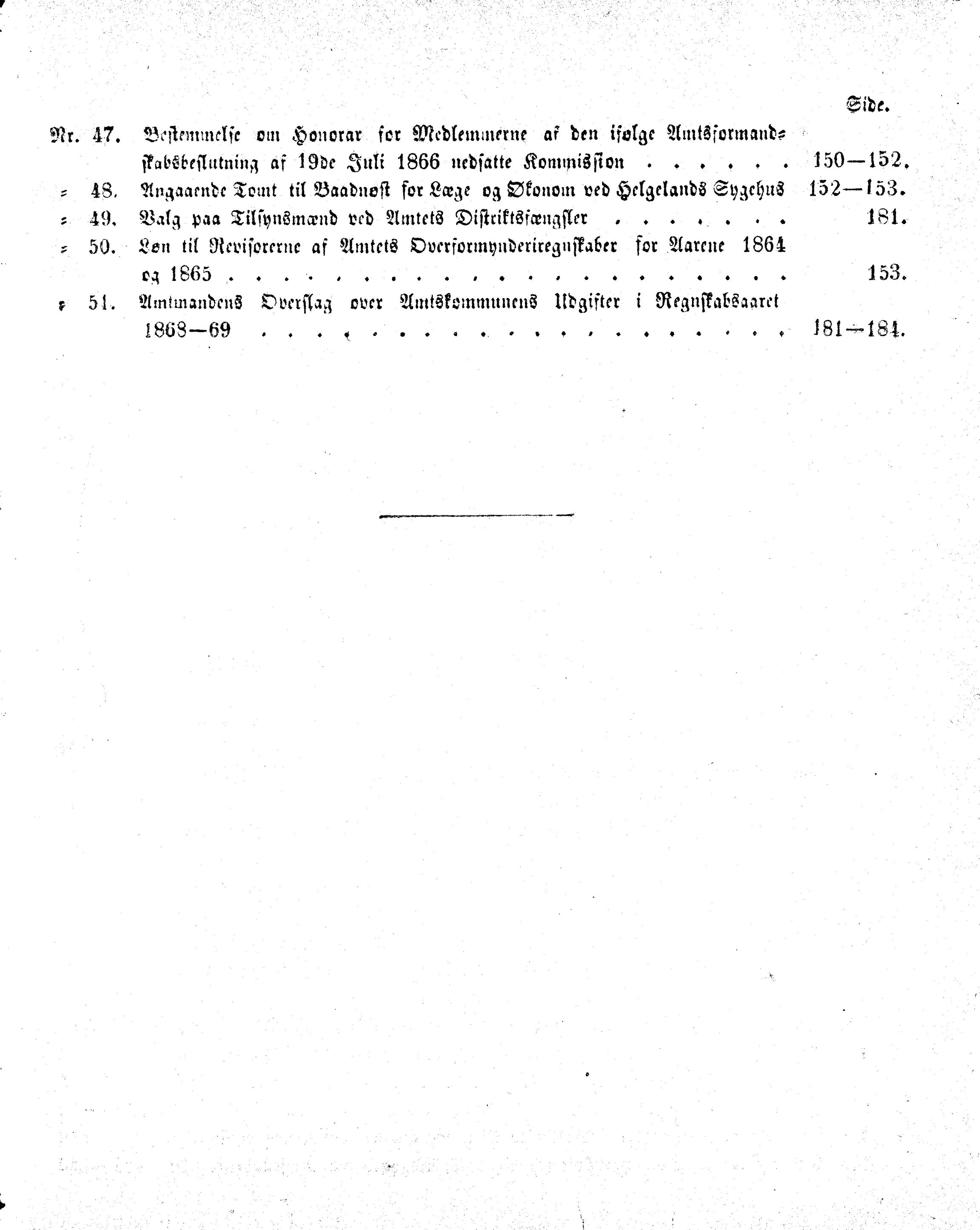 Nordland Fylkeskommune. Fylkestinget, AIN/NFK-17/176/A/Ac/L0005: Fylkestingsforhandlinger 1866-1870, 1866-1870