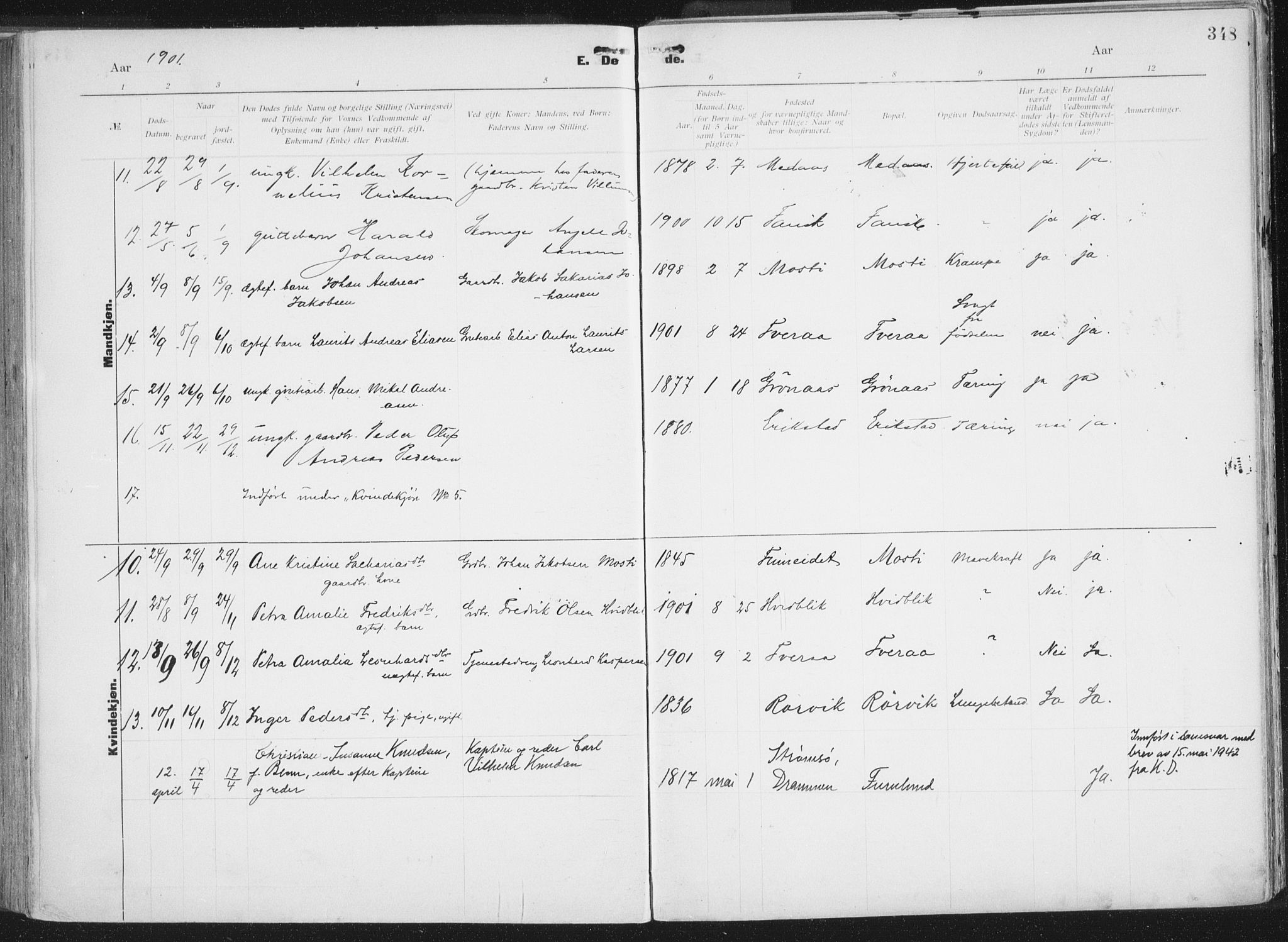 Ministerialprotokoller, klokkerbøker og fødselsregistre - Nordland, AV/SAT-A-1459/849/L0696: Parish register (official) no. 849A08, 1898-1910, p. 348