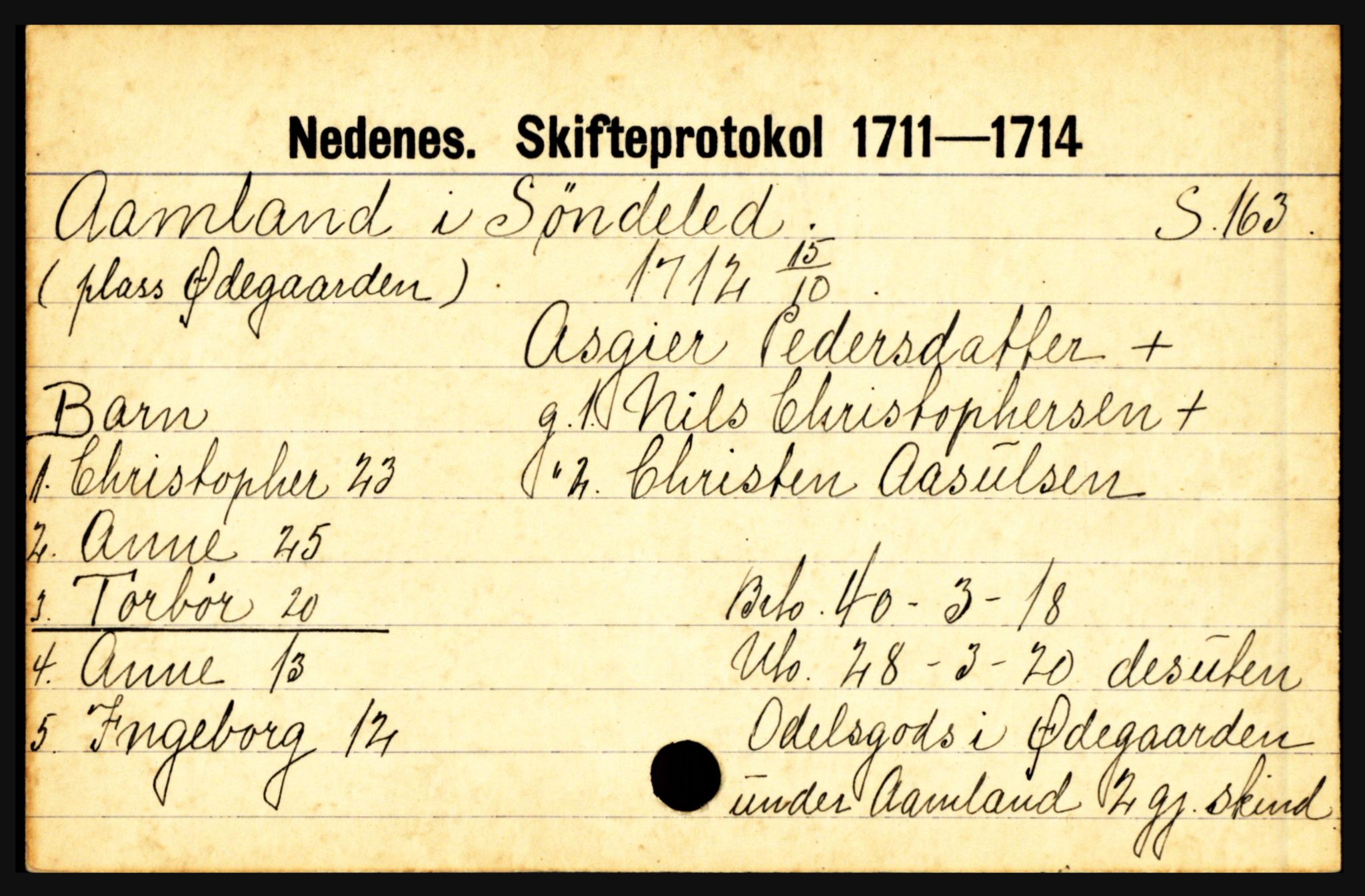 Nedenes sorenskriveri før 1824, AV/SAK-1221-0007/H, p. 35043