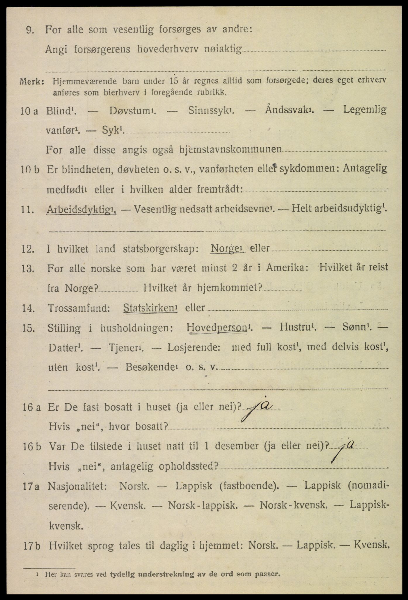 SAT, 1920 census for Leka, 1920, p. 590