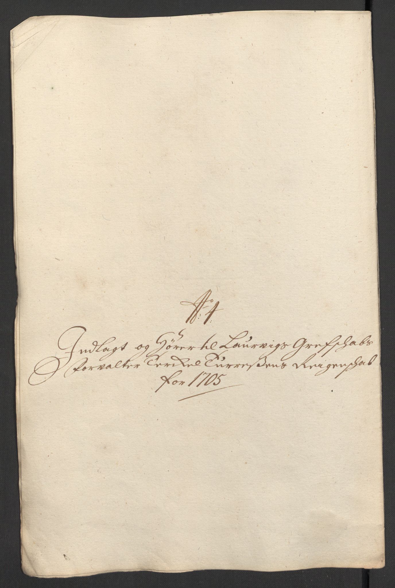 Rentekammeret inntil 1814, Reviderte regnskaper, Fogderegnskap, RA/EA-4092/R33/L1978: Fogderegnskap Larvik grevskap, 1704-1705, p. 385