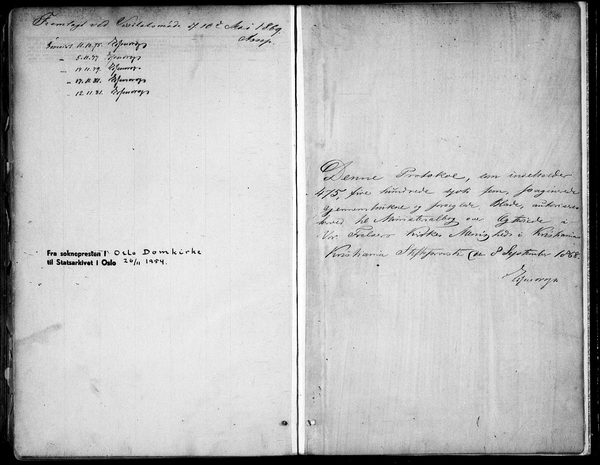 Oslo domkirke Kirkebøker, SAO/A-10752/F/Fa/L0021: Parish register (official) no. 21, 1865-1884