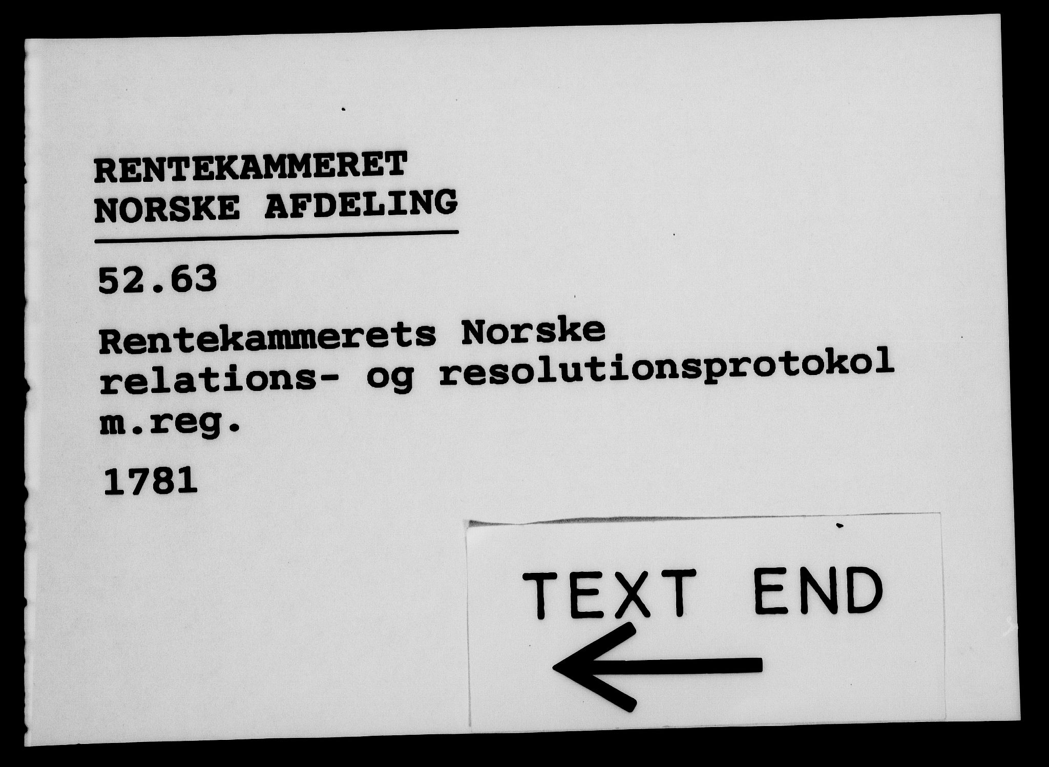 Rentekammeret, Kammerkanselliet, RA/EA-3111/G/Gf/Gfa/L0063: Norsk relasjons- og resolusjonsprotokoll (merket RK 52.63), 1781, p. 1220