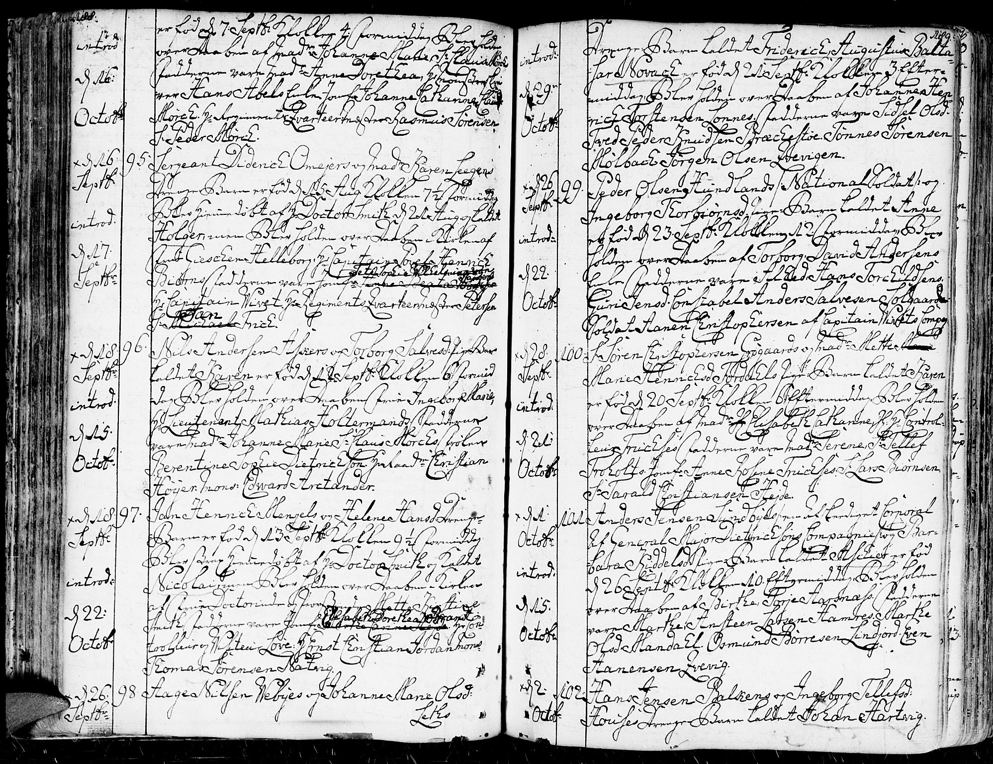 Kristiansand domprosti, AV/SAK-1112-0006/F/Fa/L0003: Parish register (official) no. A 3, 1778-1818, p. 188-189