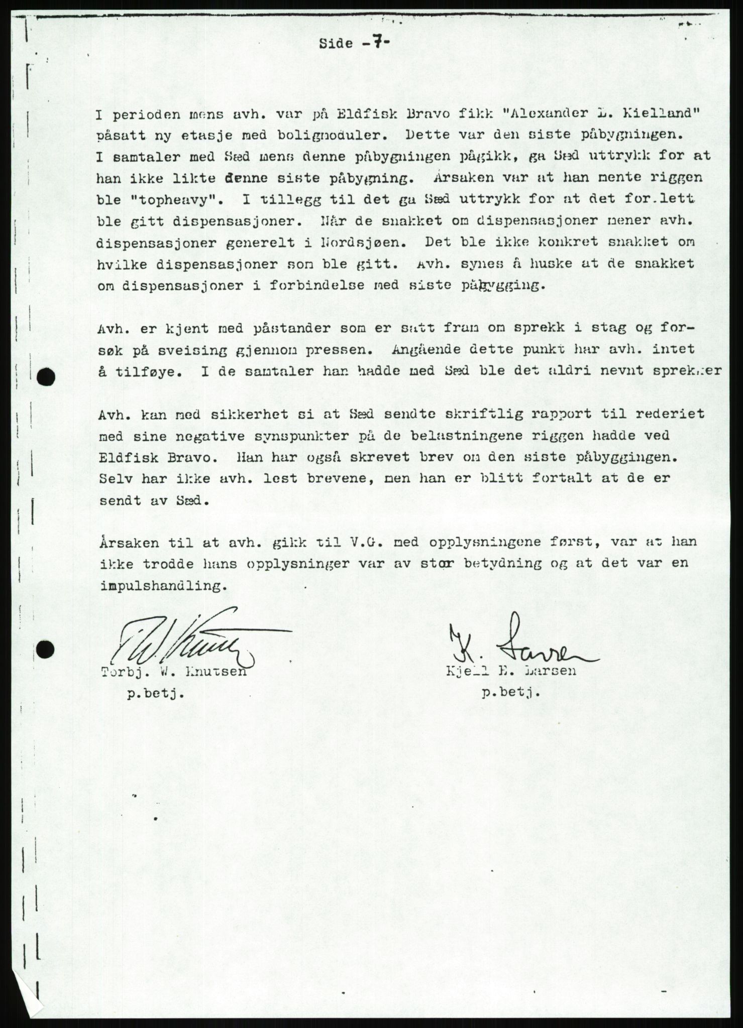 Pa 1503 - Stavanger Drilling AS, AV/SAST-A-101906/Da/L0001: Alexander L. Kielland - Begrensningssak Stavanger byrett, 1986, p. 298