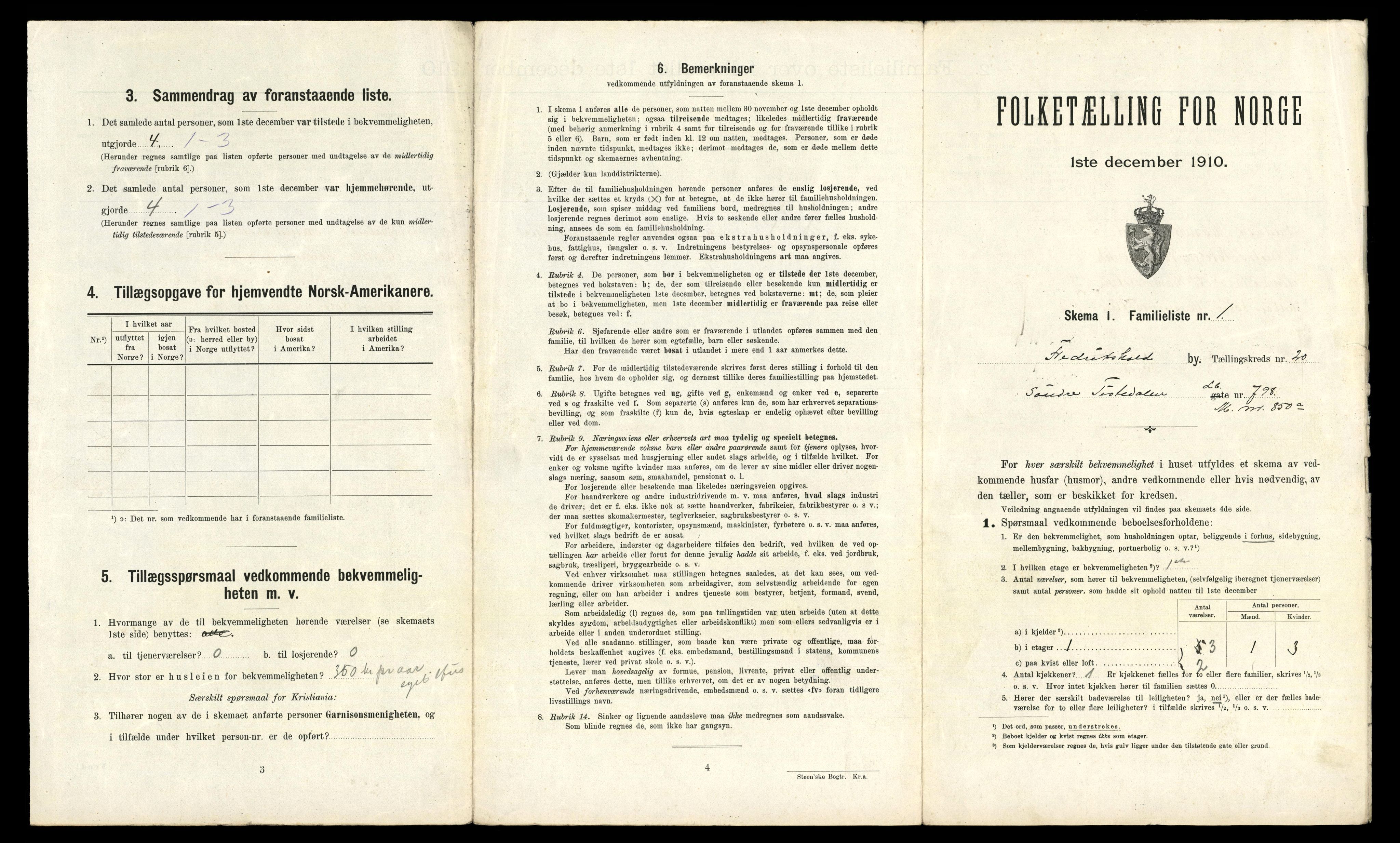 RA, 1910 census for Fredrikshald, 1910, p. 6848