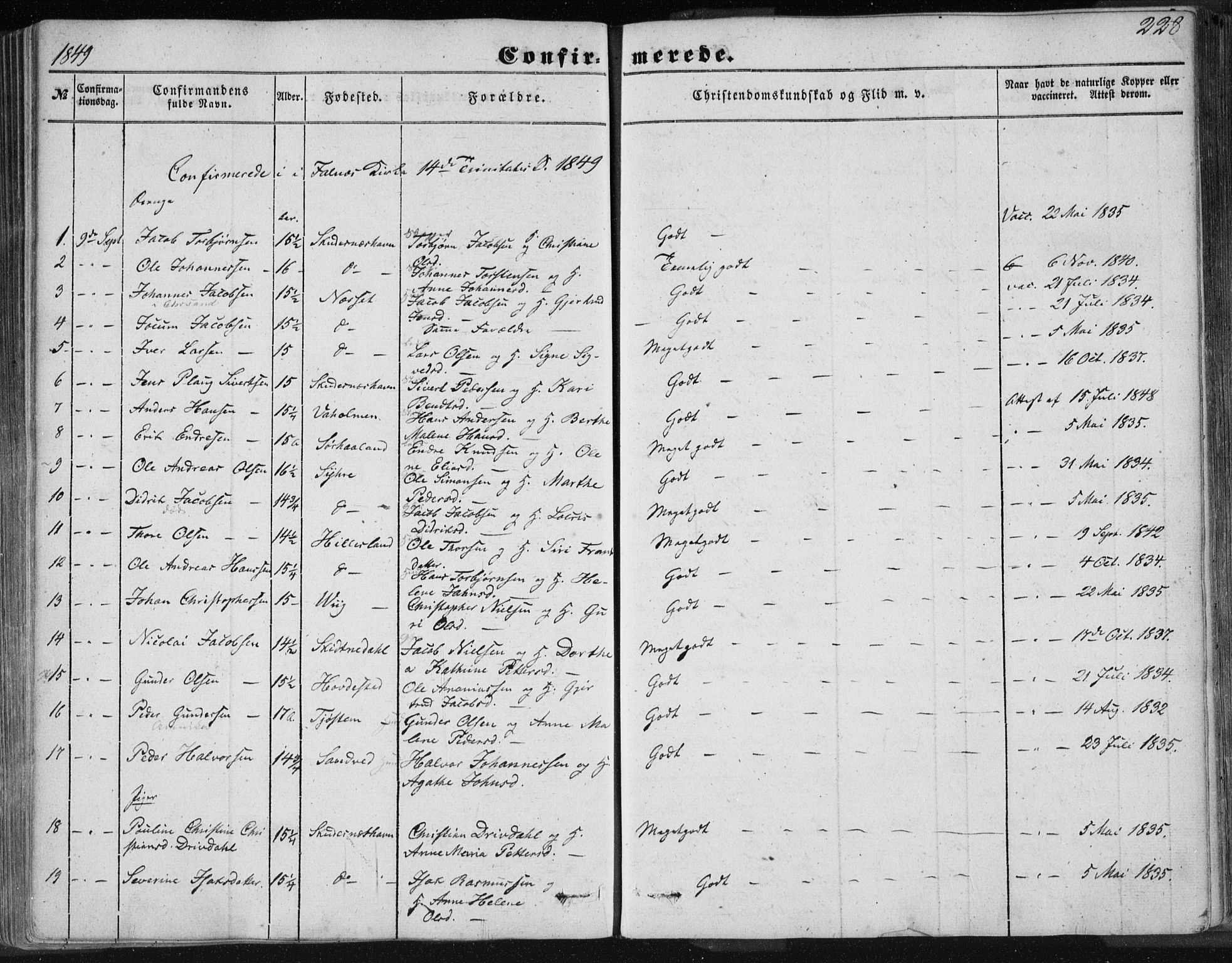 Skudenes sokneprestkontor, AV/SAST-A -101849/H/Ha/Haa/L0004: Parish register (official) no. A 3.1, 1847-1863, p. 228