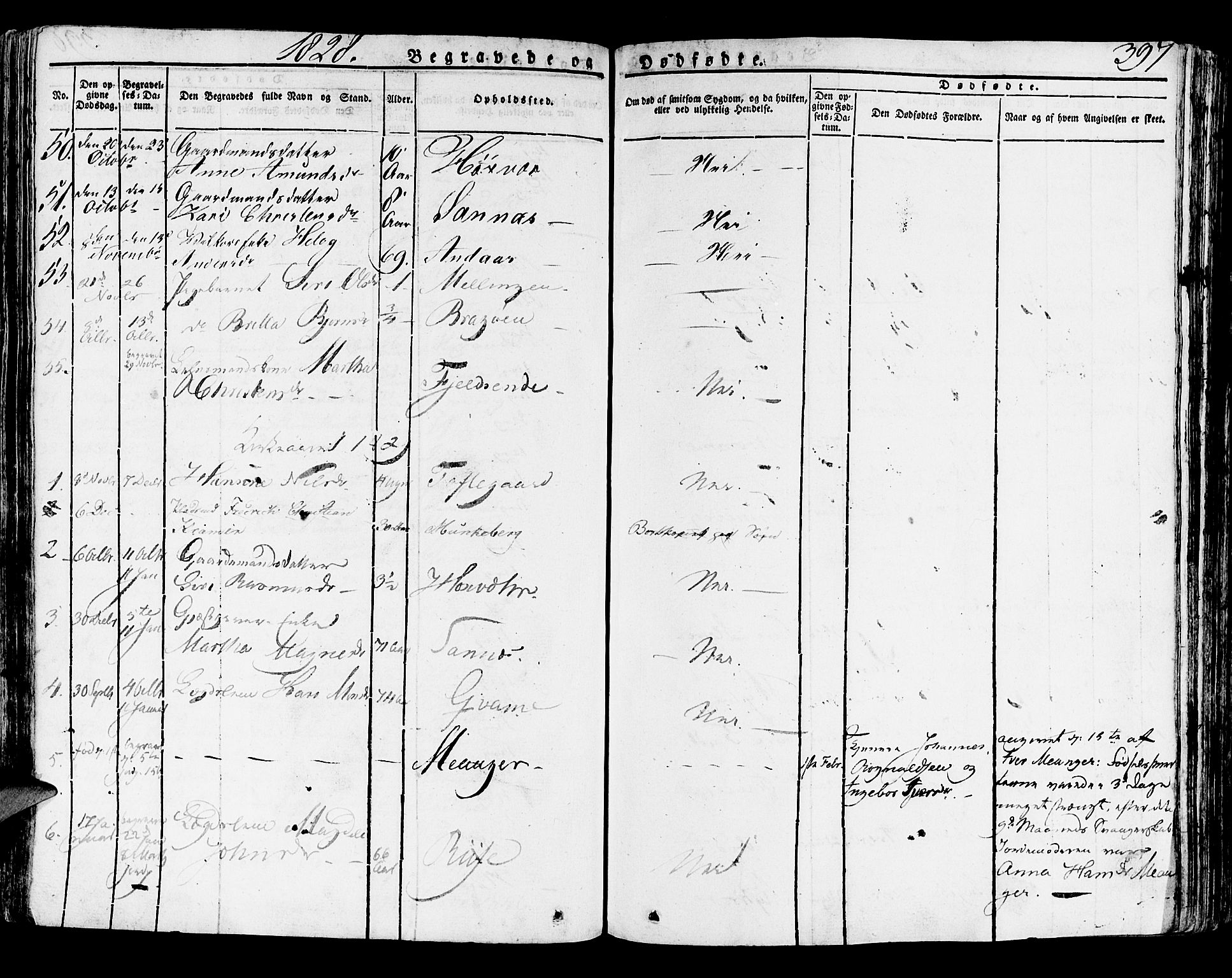 Lindås Sokneprestembete, SAB/A-76701/H/Haa: Parish register (official) no. A 8, 1823-1836, p. 397