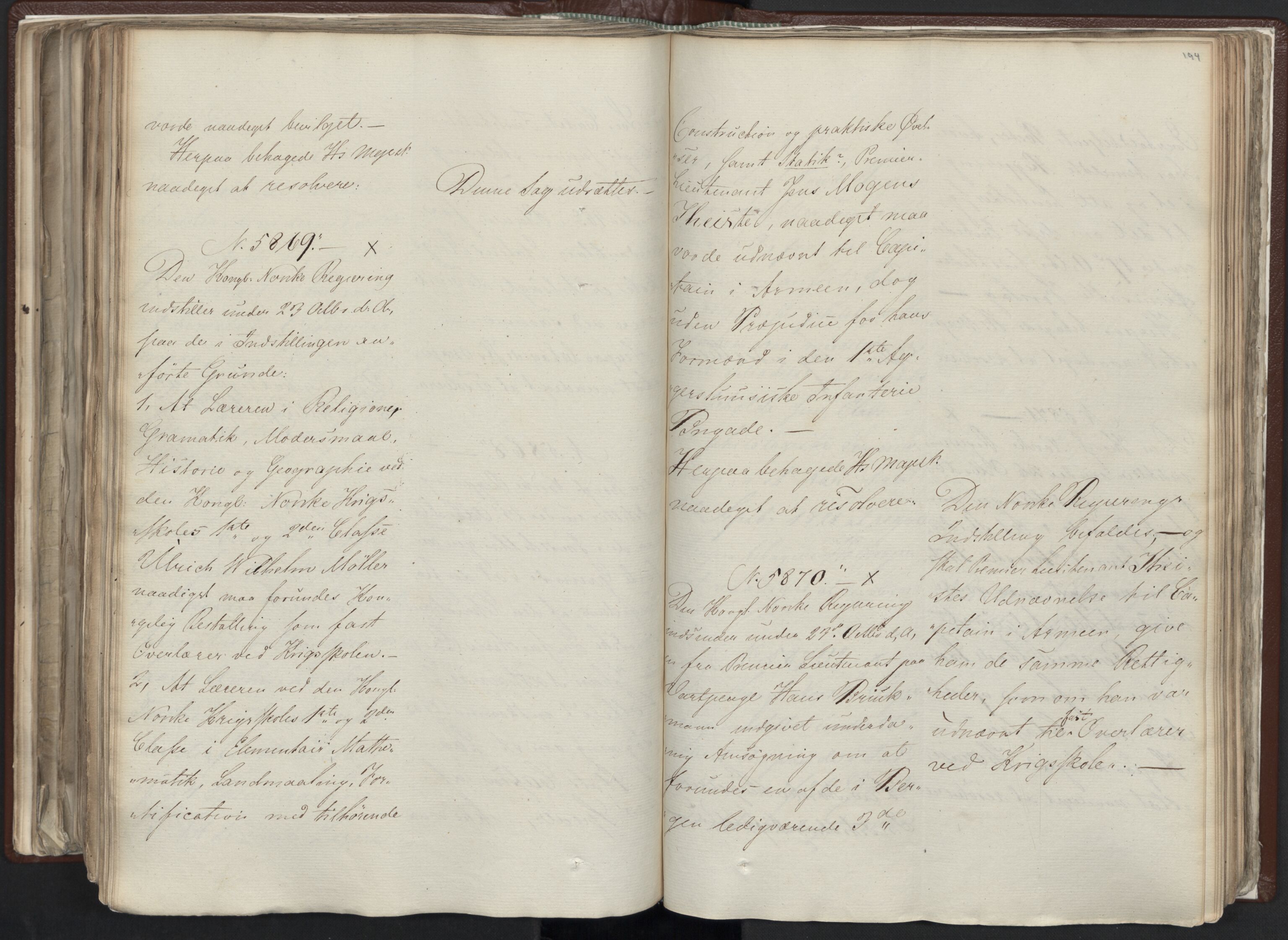Statsrådssekretariatet, AV/RA-S-1001/A/Ab/L0012: Kgl. res. nr. 5679-6008 II, 1821, p. 193b-194a