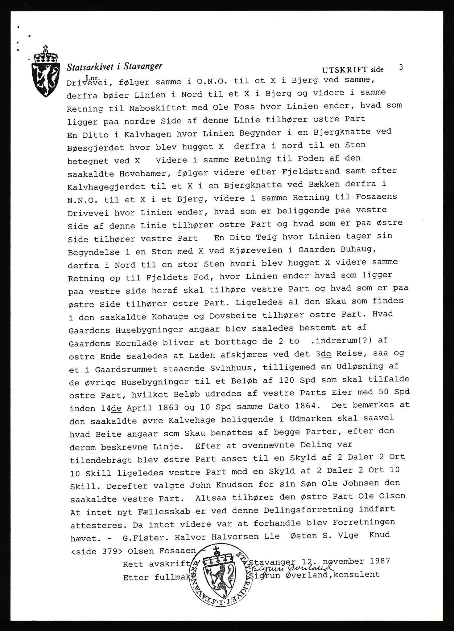 Statsarkivet i Stavanger, AV/SAST-A-101971/03/Y/Yj/L0022: Avskrifter sortert etter gårdsnavn: Foss - Frøiland i Hetland, 1750-1930, p. 23