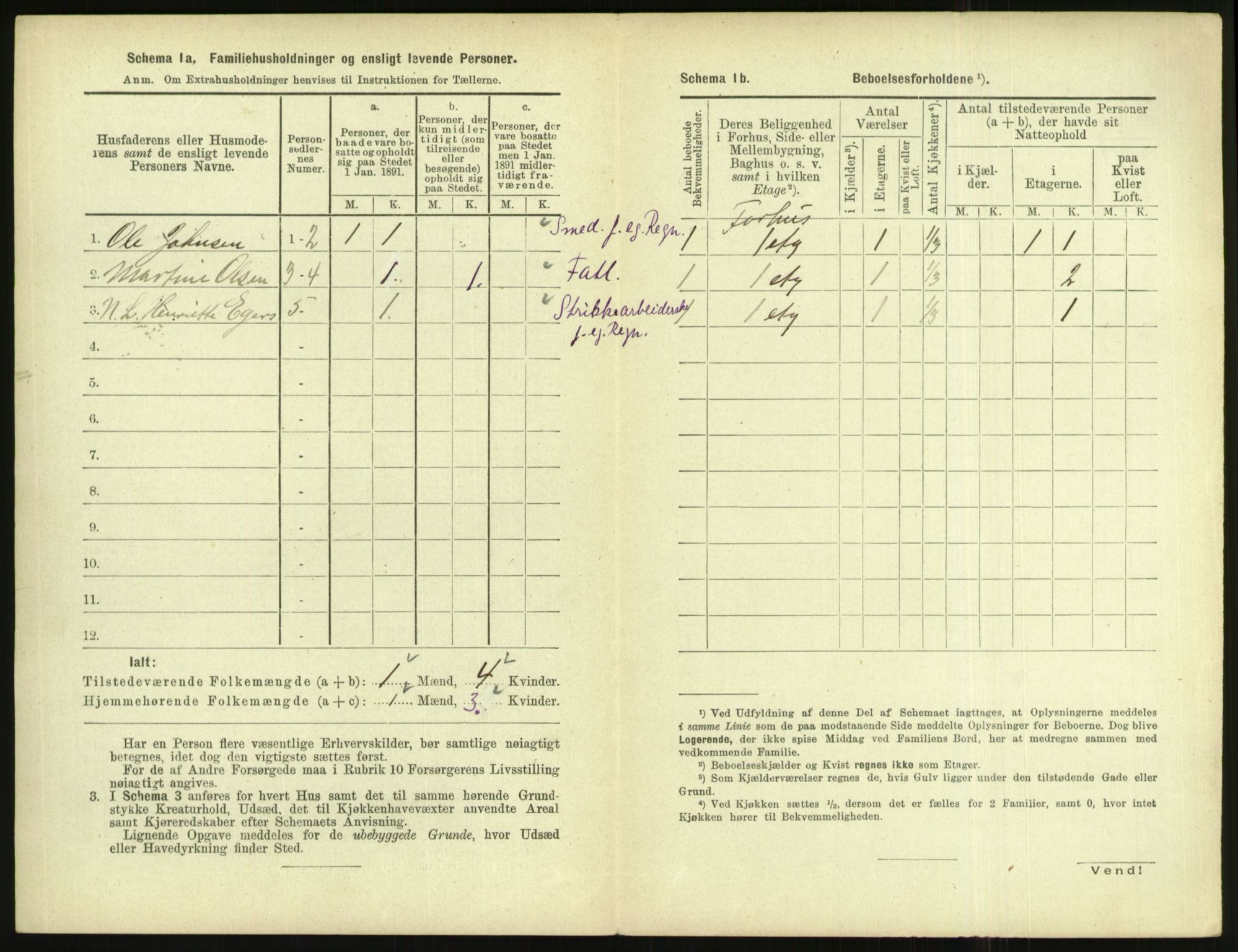 RA, 1891 census for 1004 Flekkefjord, 1891, p. 549