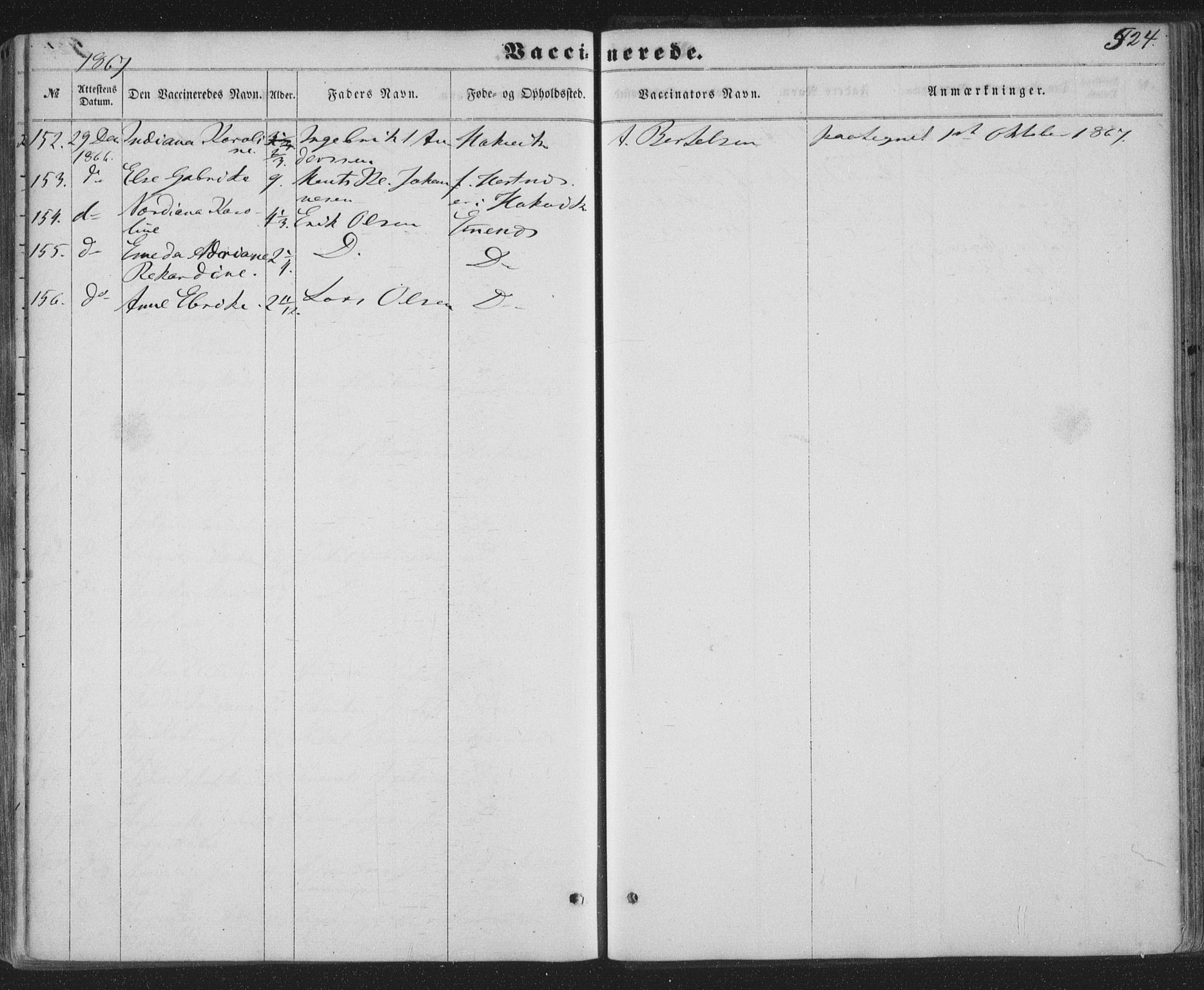 Ministerialprotokoller, klokkerbøker og fødselsregistre - Nordland, AV/SAT-A-1459/863/L0896: Parish register (official) no. 863A08, 1861-1871, p. 524