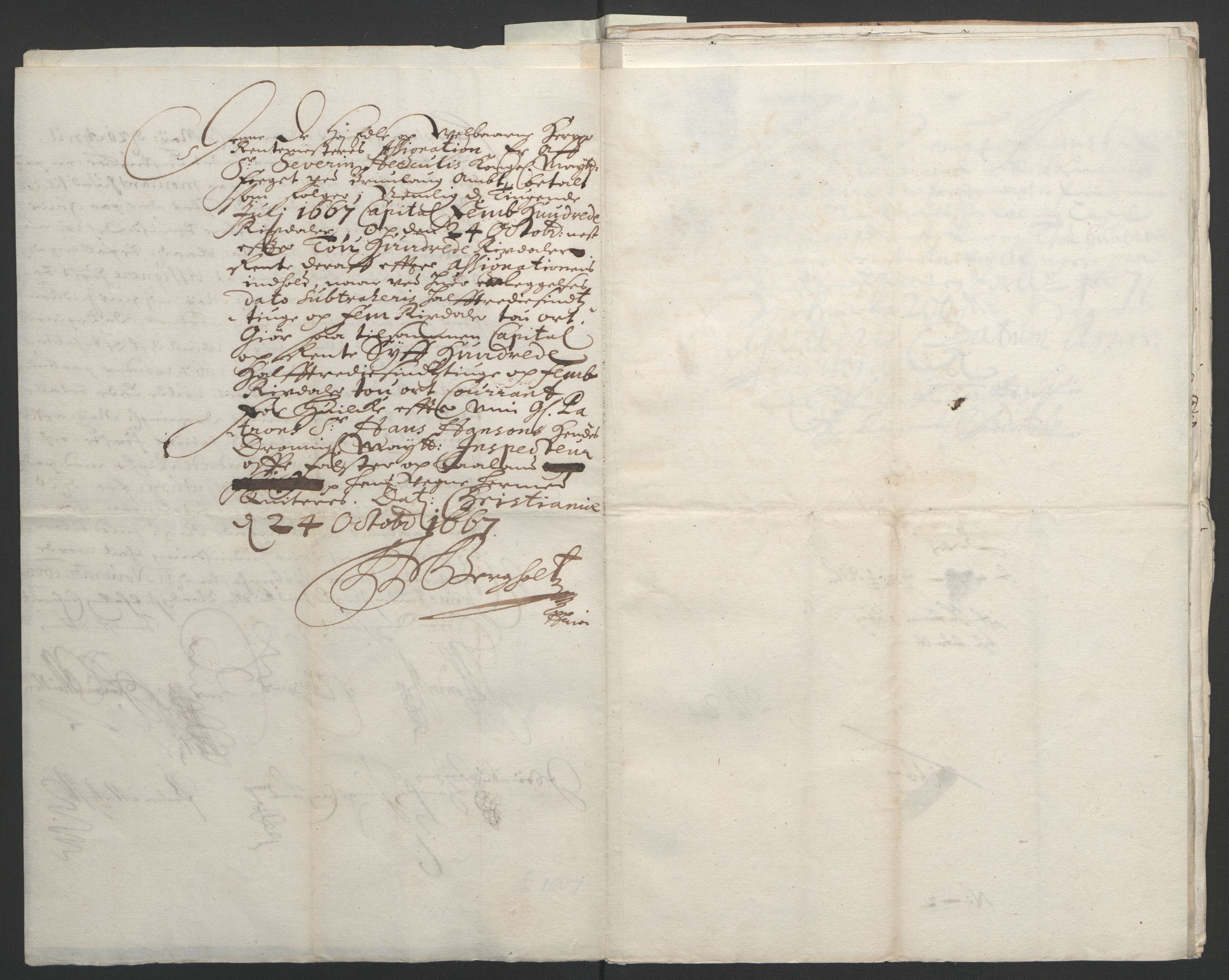 Rentekammeret inntil 1814, Reviderte regnskaper, Fogderegnskap, AV/RA-EA-4092/R33/L1964: Fogderegnskap Larvik grevskap, 1665-1668, p. 57