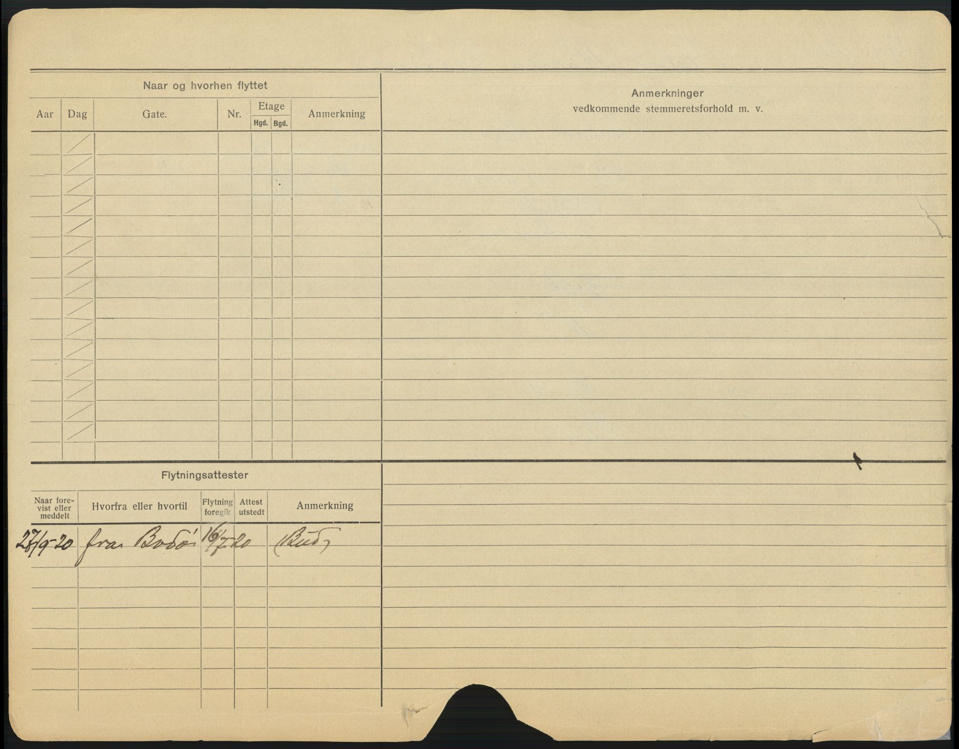 Trondheim folkeregister, AV/SAT-A-1608/1/F/Fb/L0009: Utflyttede I - O, 1920