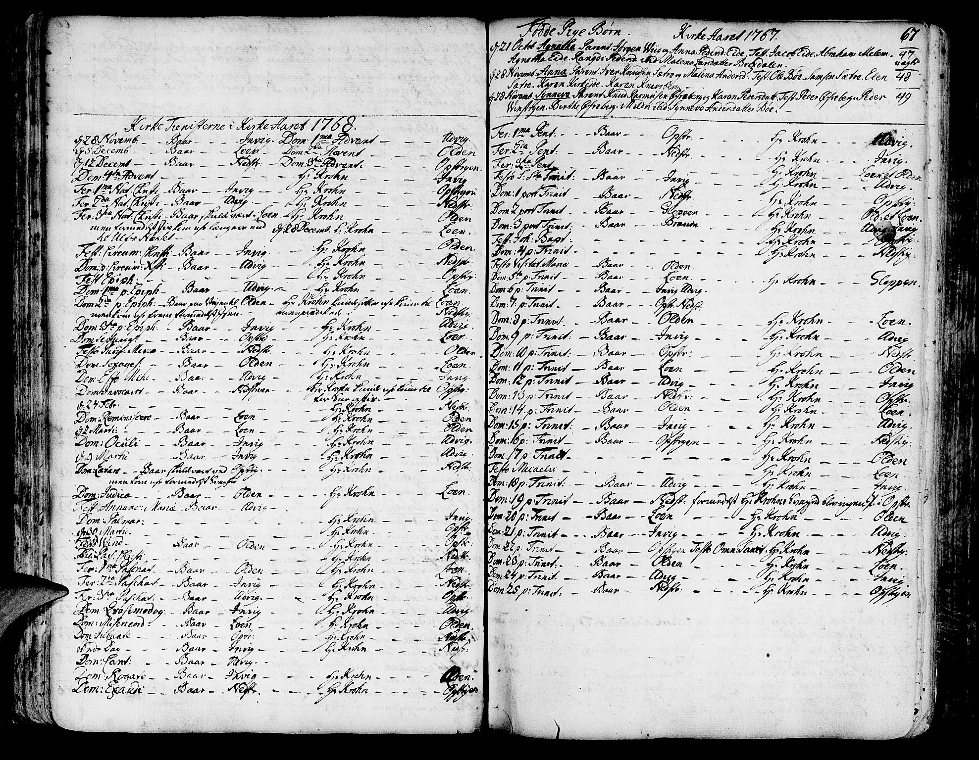Innvik sokneprestembete, SAB/A-80501: Parish register (official) no. A 1, 1750-1816, p. 67