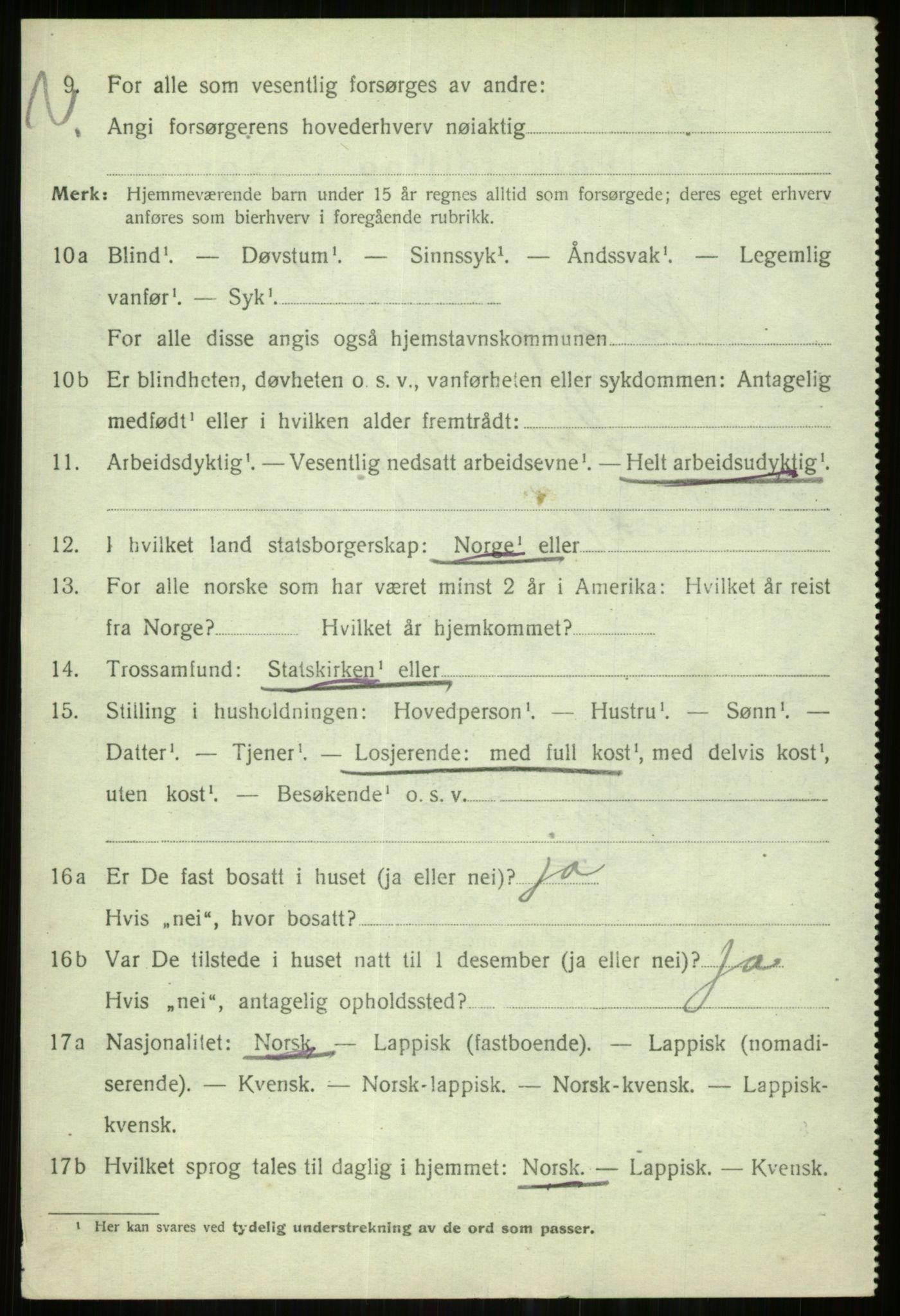 SATØ, 1920 census for Karlsøy, 1920, p. 4477