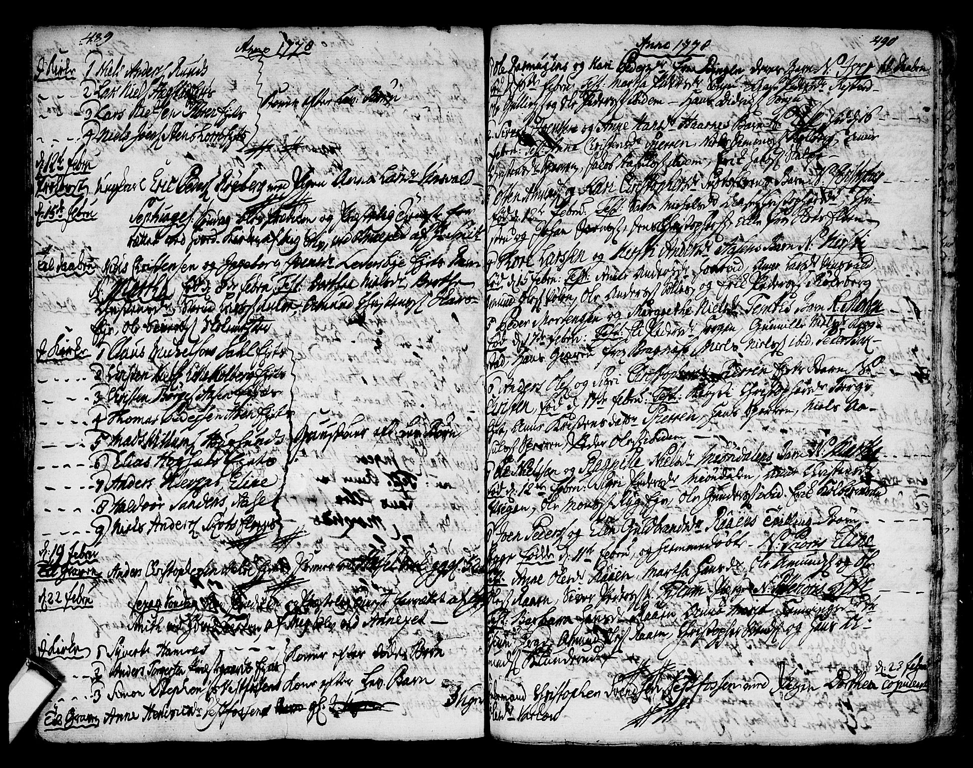 Eiker kirkebøker, AV/SAKO-A-4/F/Fa/L0008: Parish register (official) no. I 8, 1764-1788, p. 489-490