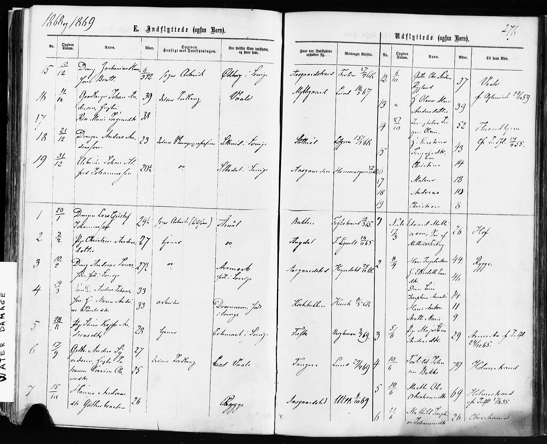 Borre kirkebøker, AV/SAKO-A-338/F/Fa/L0008: Parish register (official) no. I 8, 1868-1877, p. 276