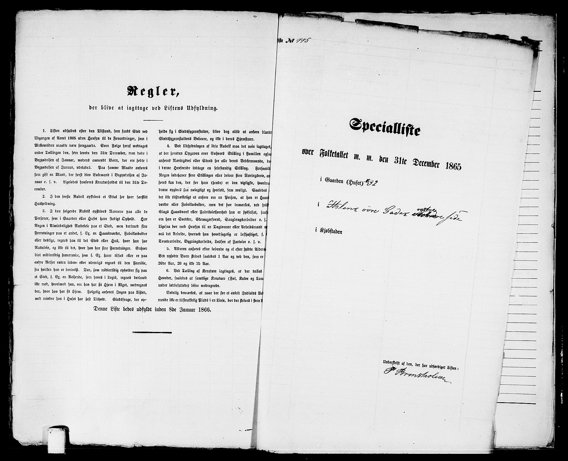 RA, 1865 census for Trondheim, 1865, p. 2069