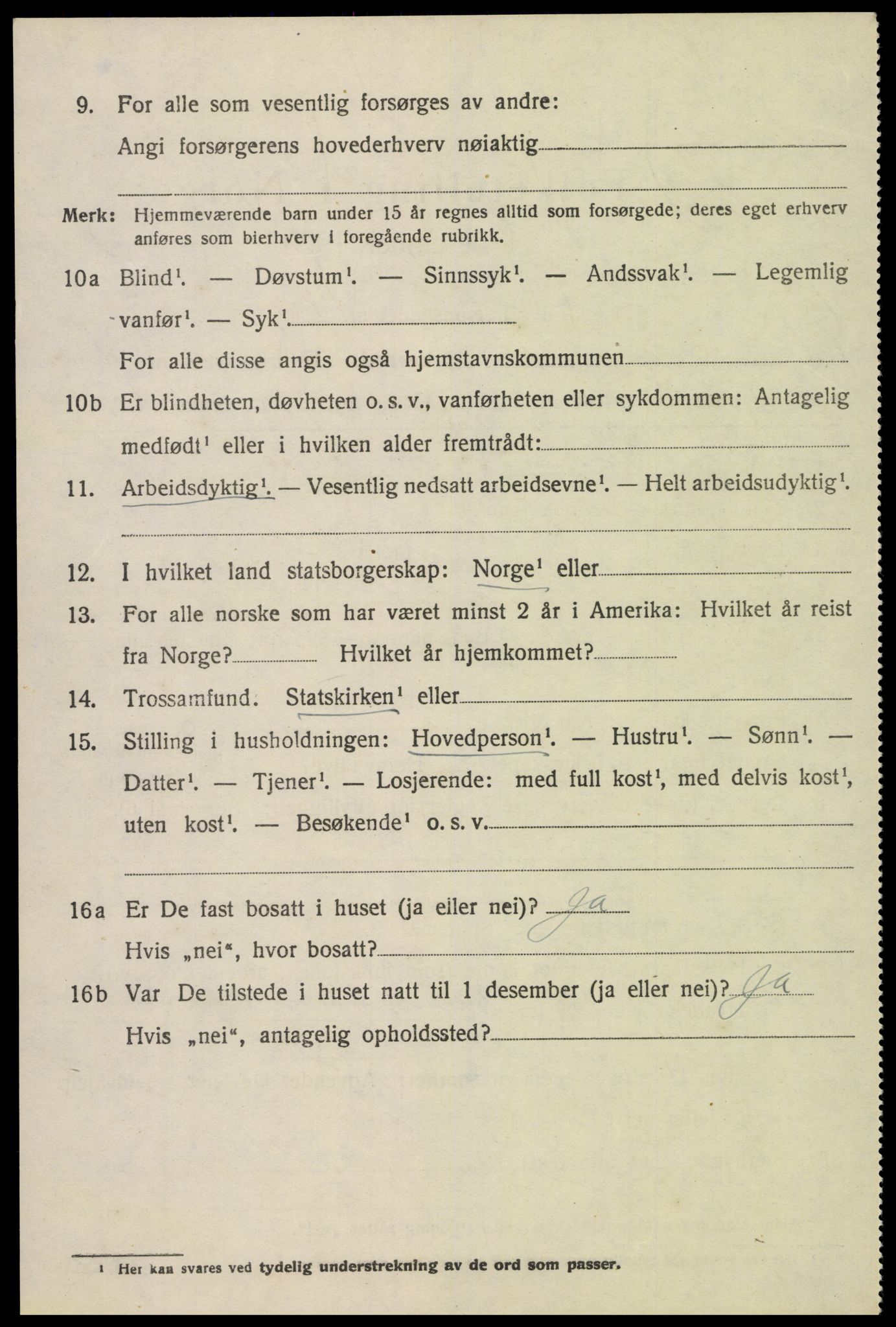 SAK, 1920 census for Åmli, 1920, p. 1856