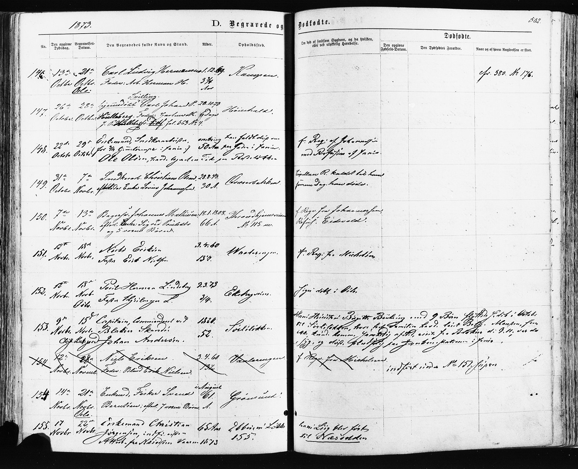 Østre Aker prestekontor Kirkebøker, AV/SAO-A-10840/F/Fa/L0003: Parish register (official) no. I 3, 1869-1875, p. 502